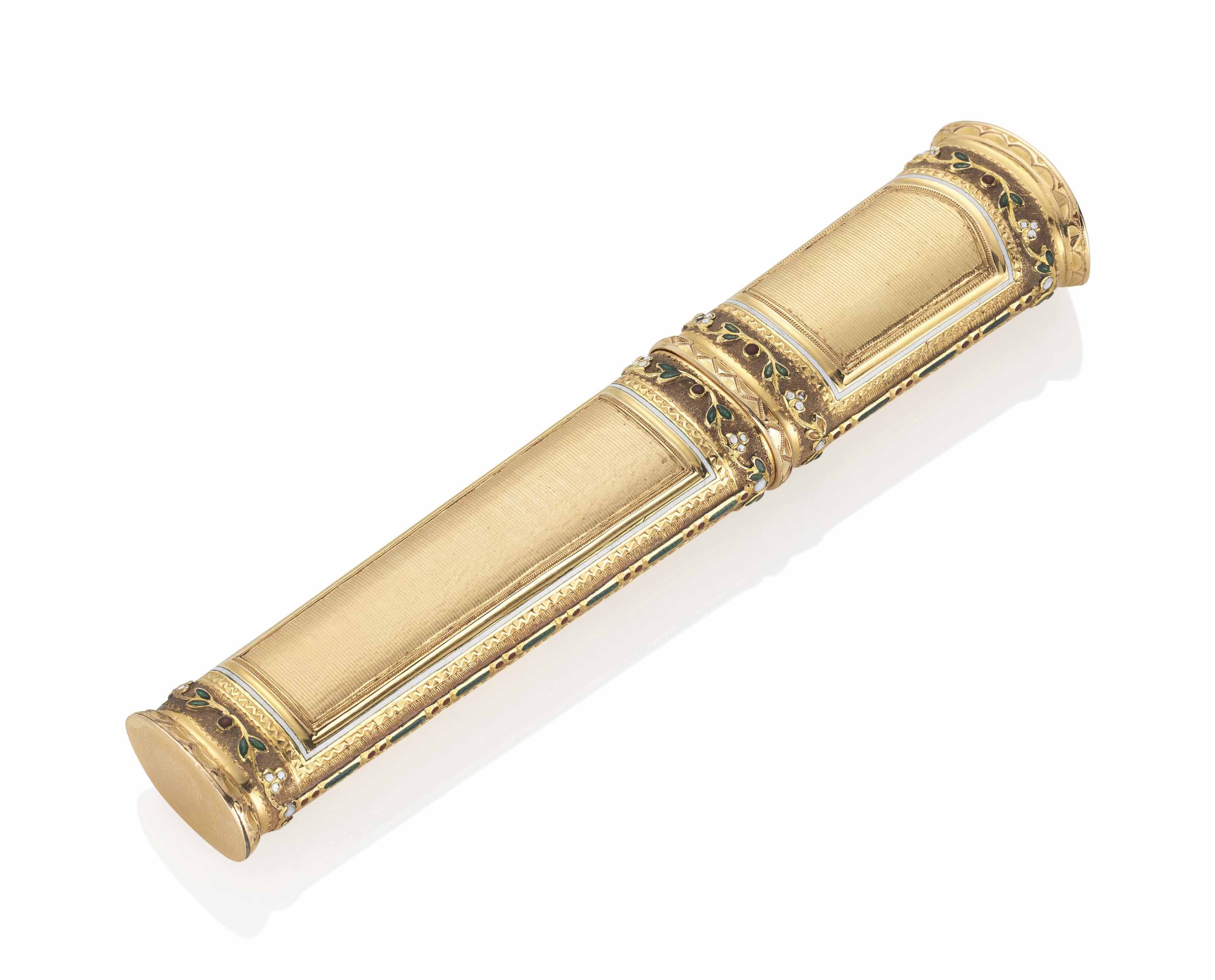 A SWISS ENAMELLED GOLD SEALINGWAX CASE , GENEVA, CIRCA 1780 Christie's