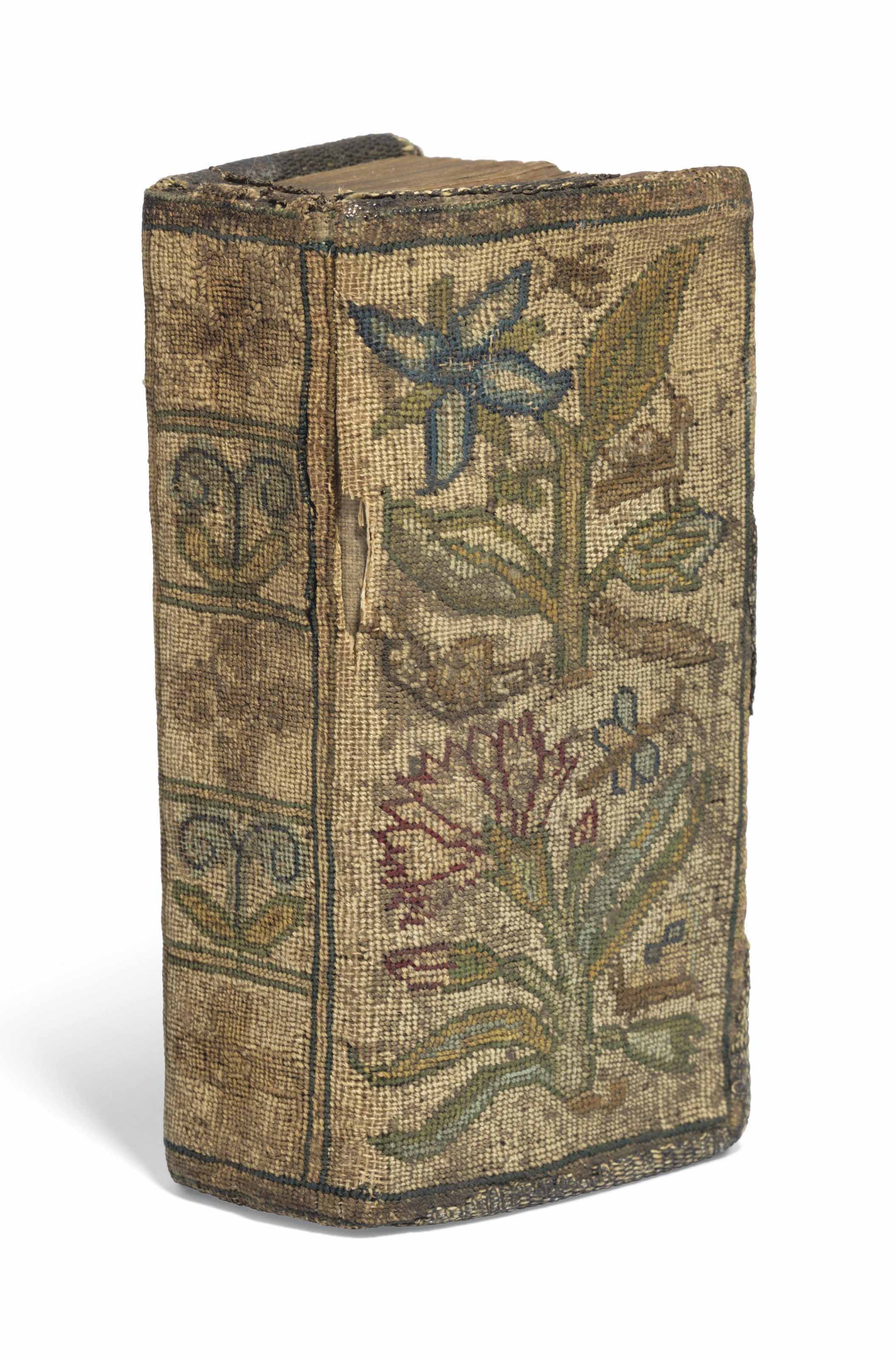 EMBROIDERED BINDING BIBLE, IN ENGLISH. The New Testament of our Lord