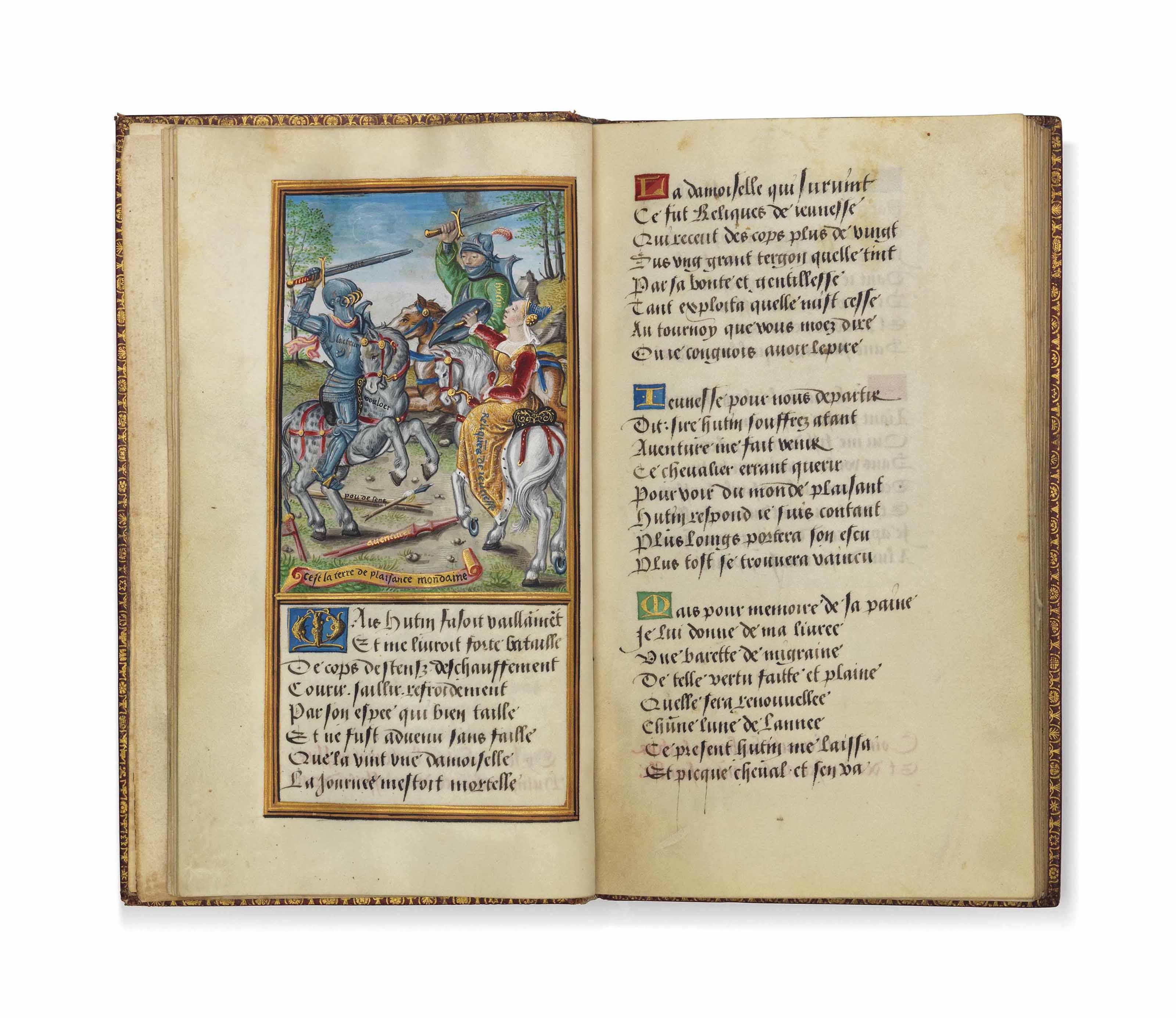 OLIVIER DE LA MARCHE (c.14221502), Le chevalier délibéré, illuminated