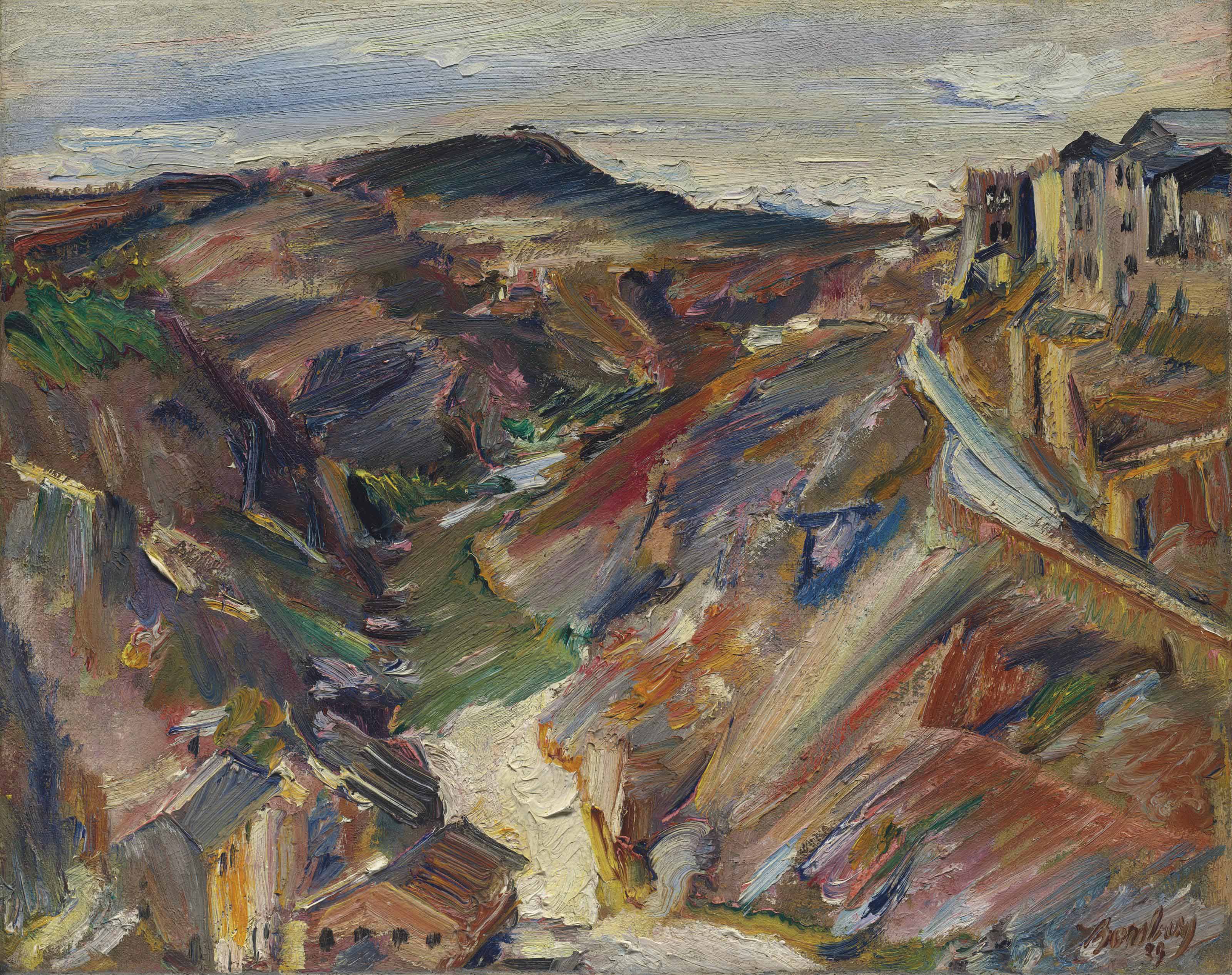 David Bomberg 1890 1957 The River Tajo and the Road up 