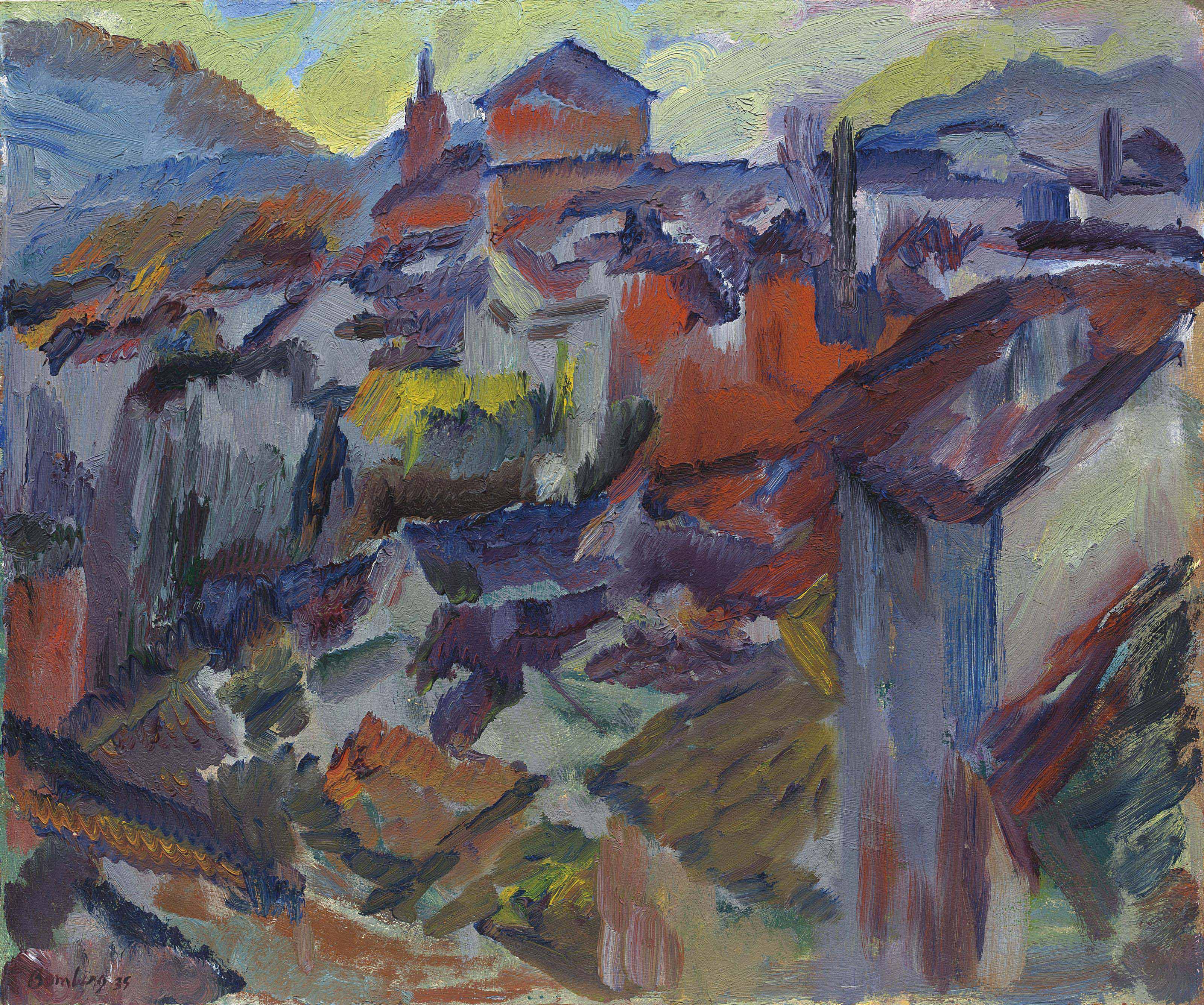 David Bomberg 1890 1957 Evening The Old City and 