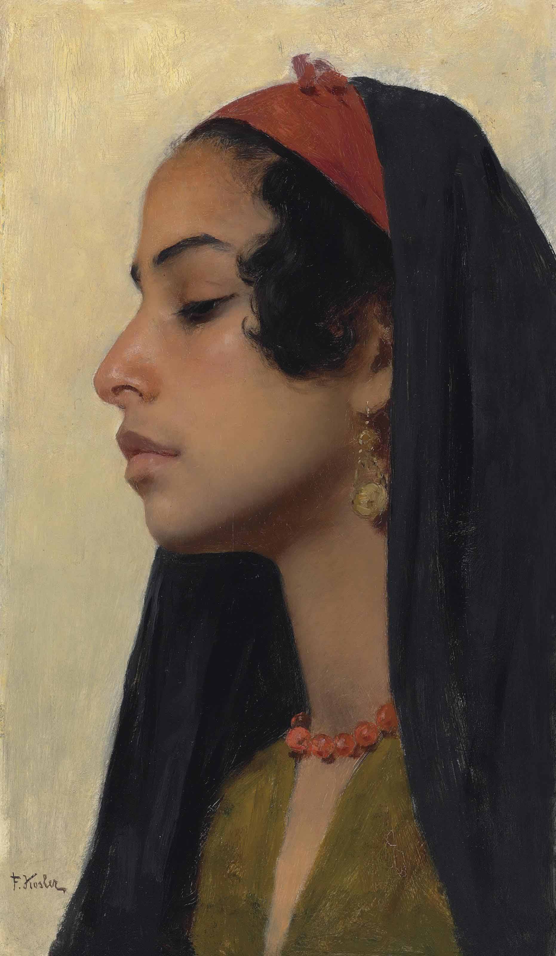 Franz Xavier Kosler (Austrian, 18641905) , An Oriental Beauty Christie's