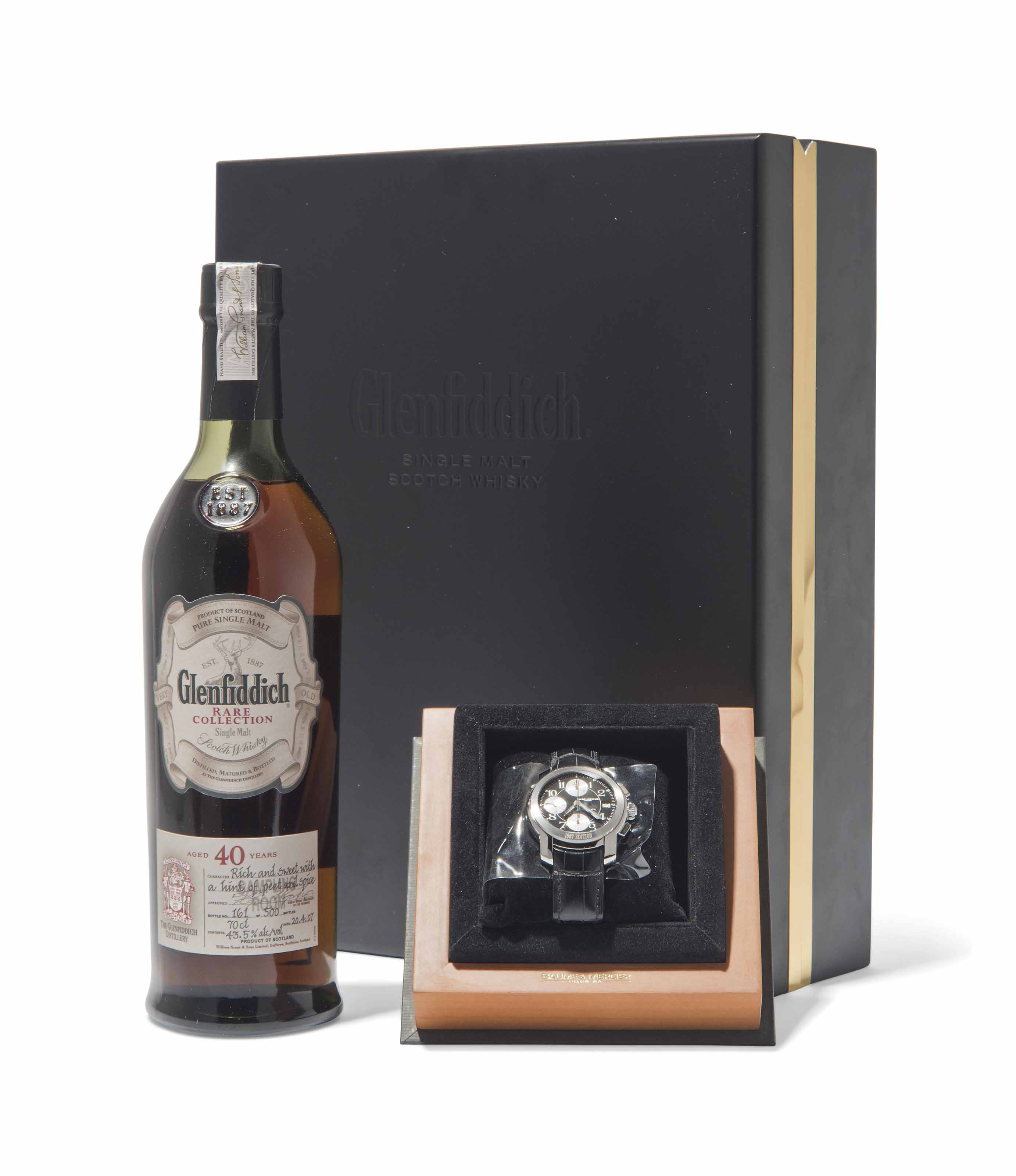 Glenfiddich 40 Year Old Rare Collection with a Baume & Mercier