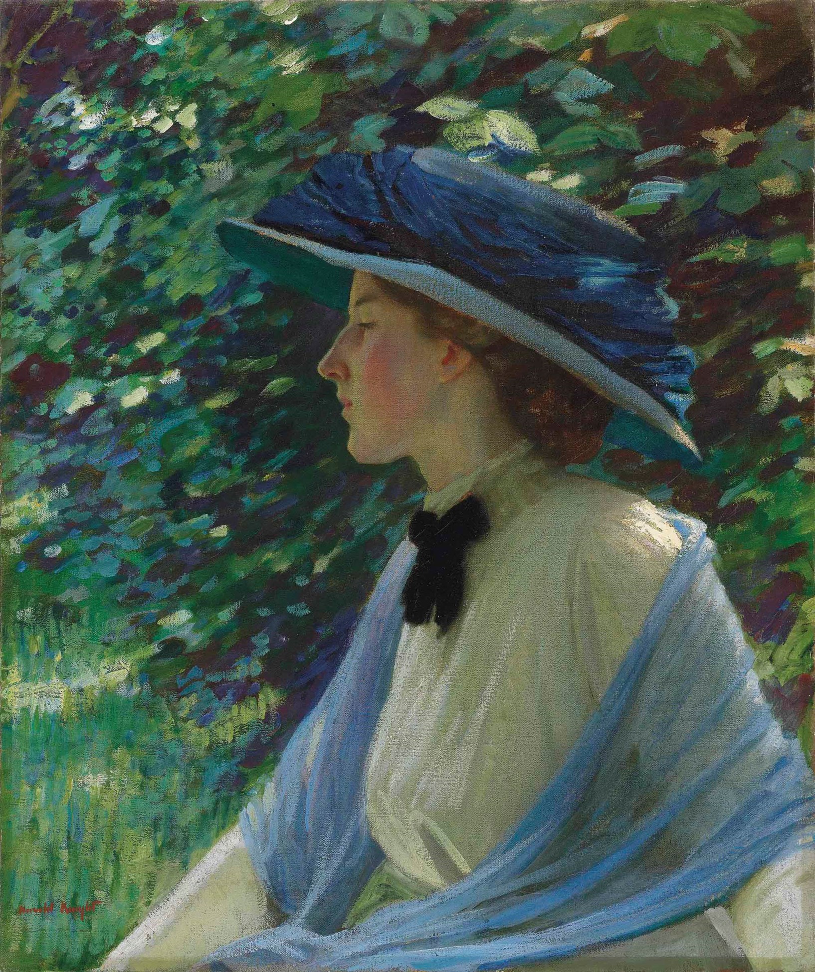 Harold Knight, R.A. (1874-1961), Portrait of Florence | Christie's