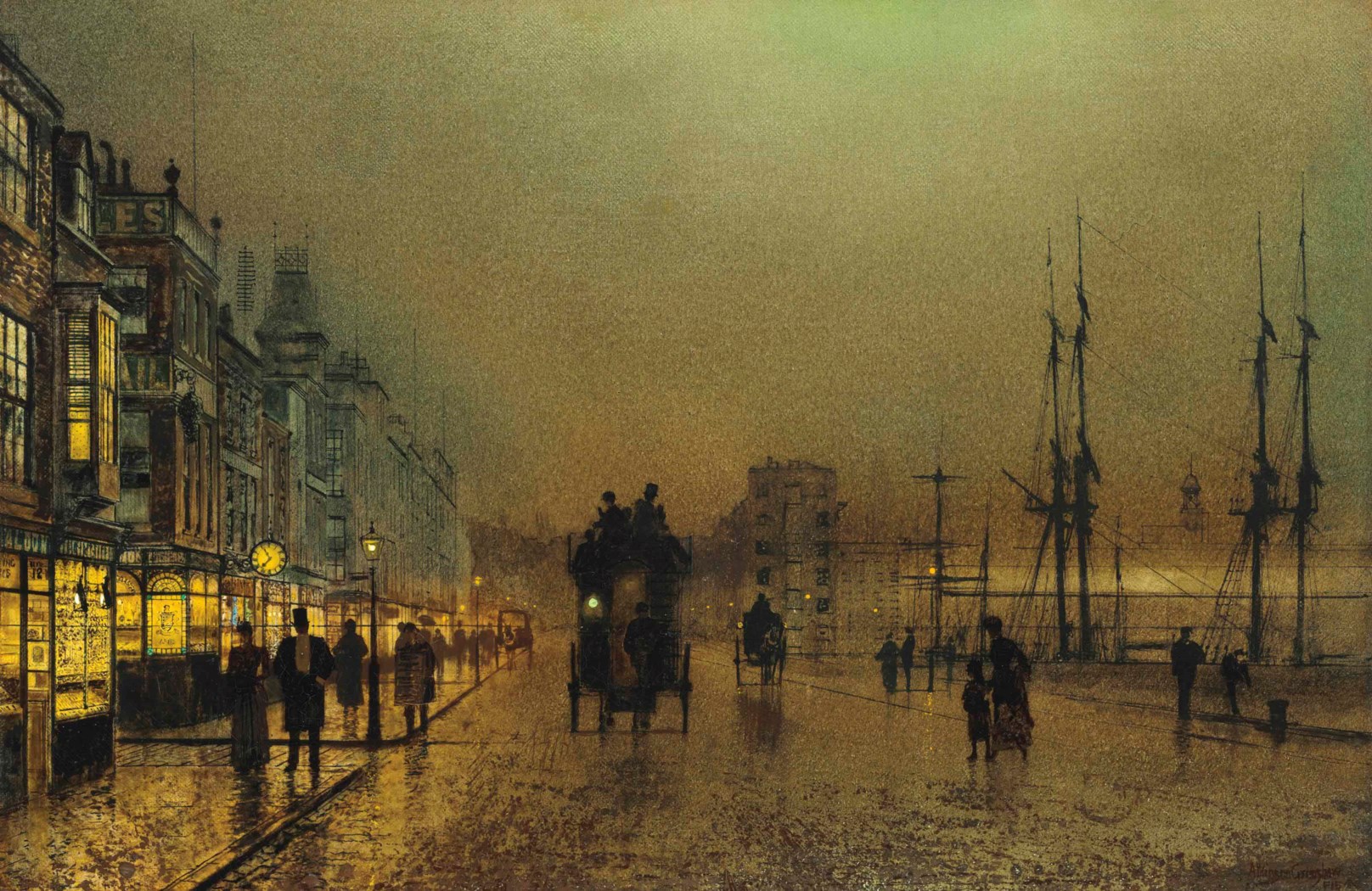John Atkinson Grimshaw (18361893), Glasgow, twilight Christie's