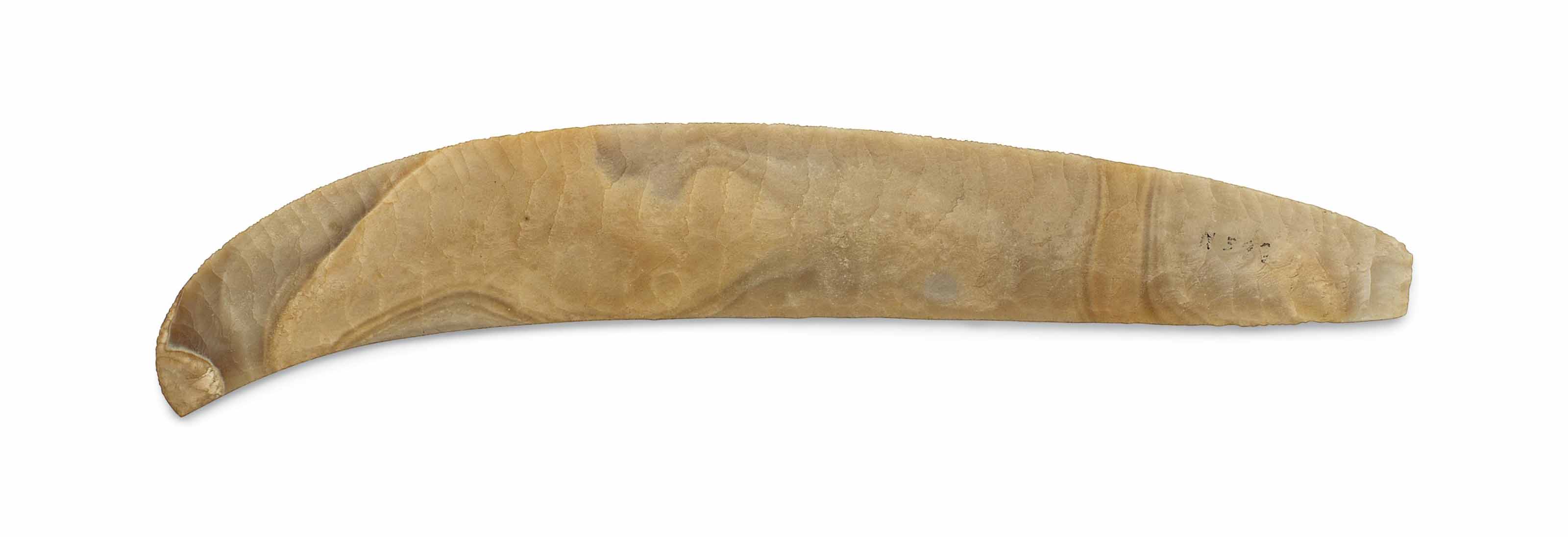 AN EGYPTIAN FLINT KNIFE , PREDYNASTIC PERIOD, NAQADA III, CIRCA 3200