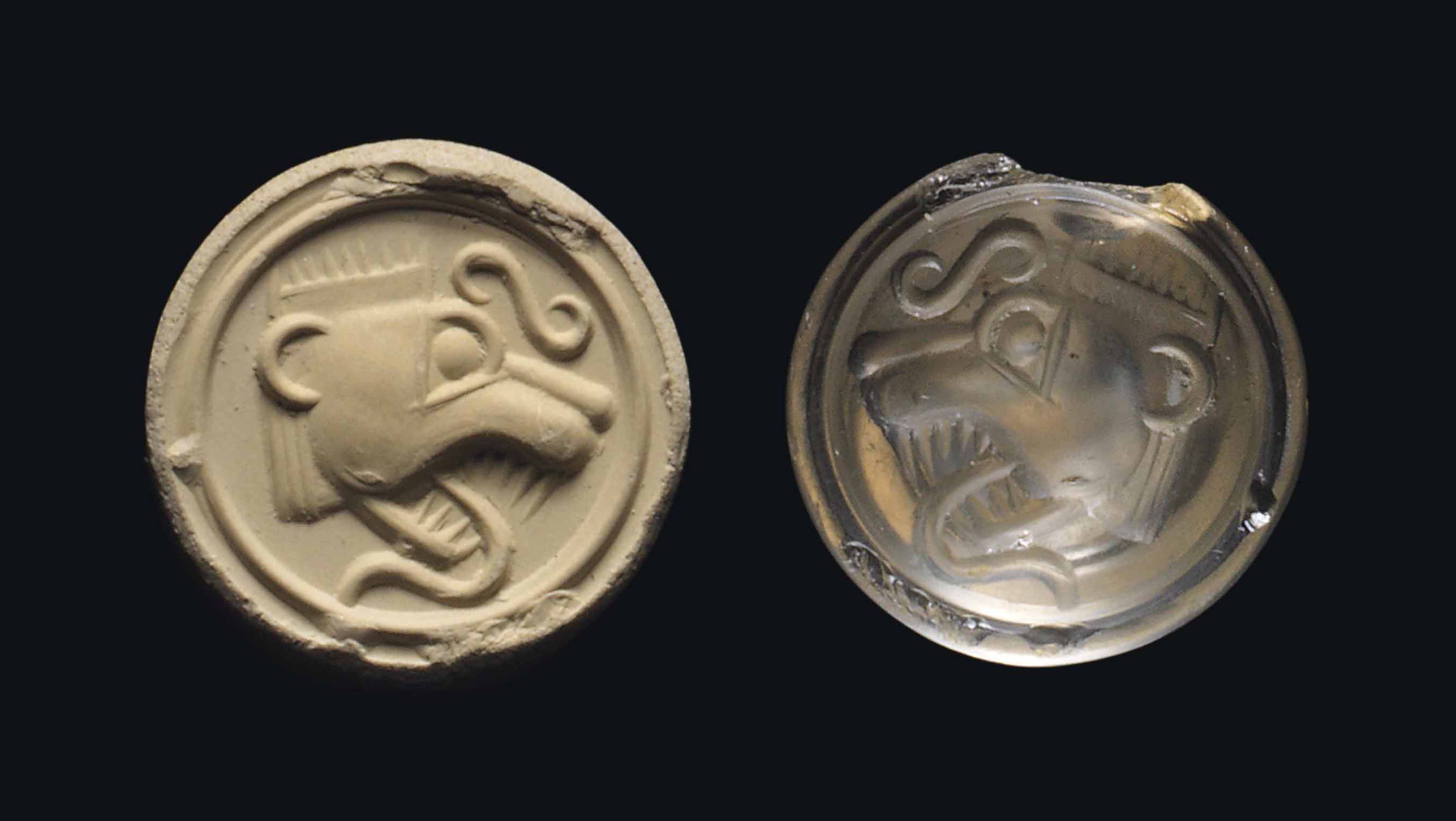 A MINOAN ROCK CRYSTAL LOOP SIGNET