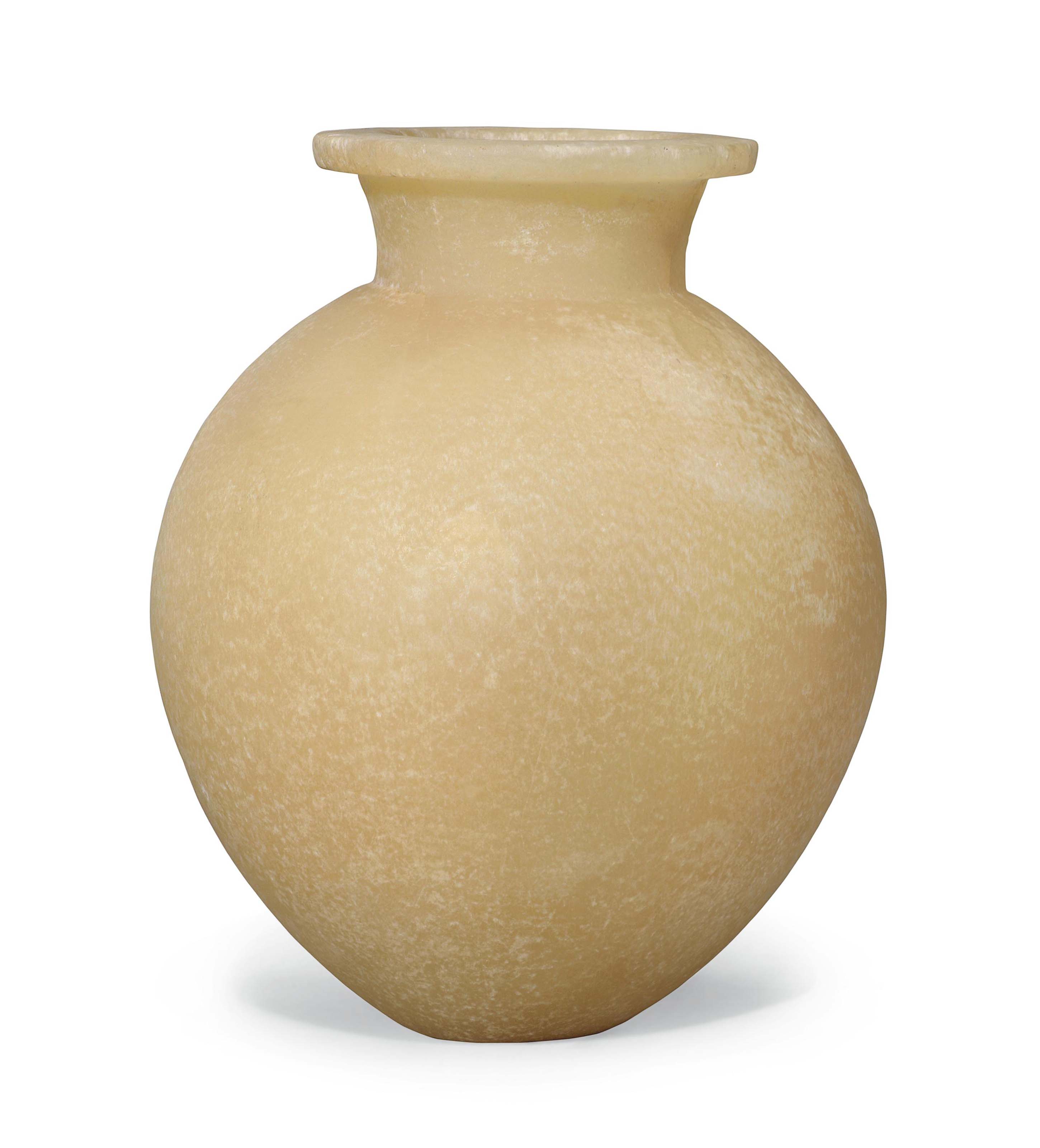 AN EGYPTIAN ALABASTER JAR , LATE OLD KINGDOMMIDDLE KINGDOM, 5TH11TH