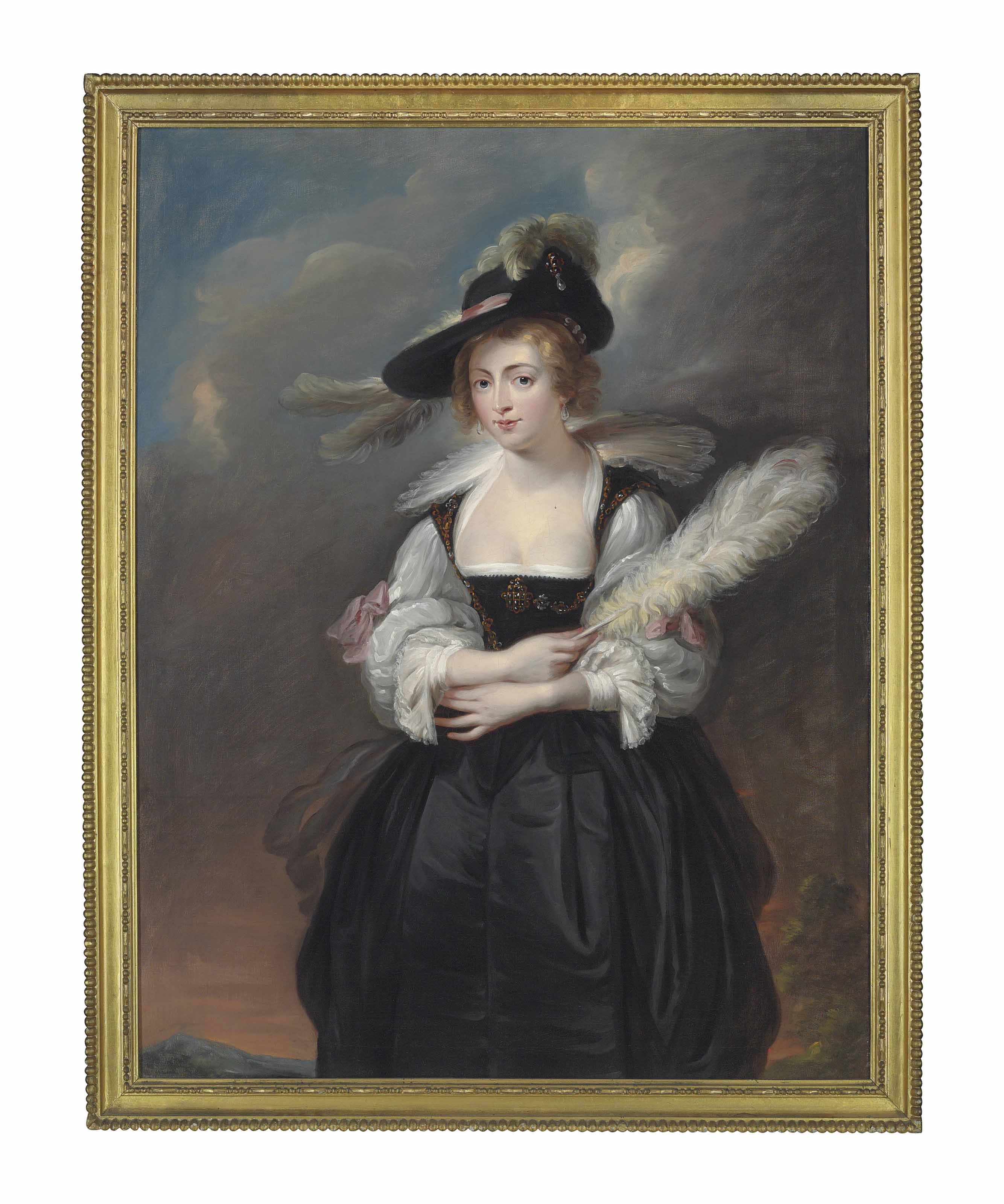 After Sir Peter Paul Rubens , Portrait of a lady
