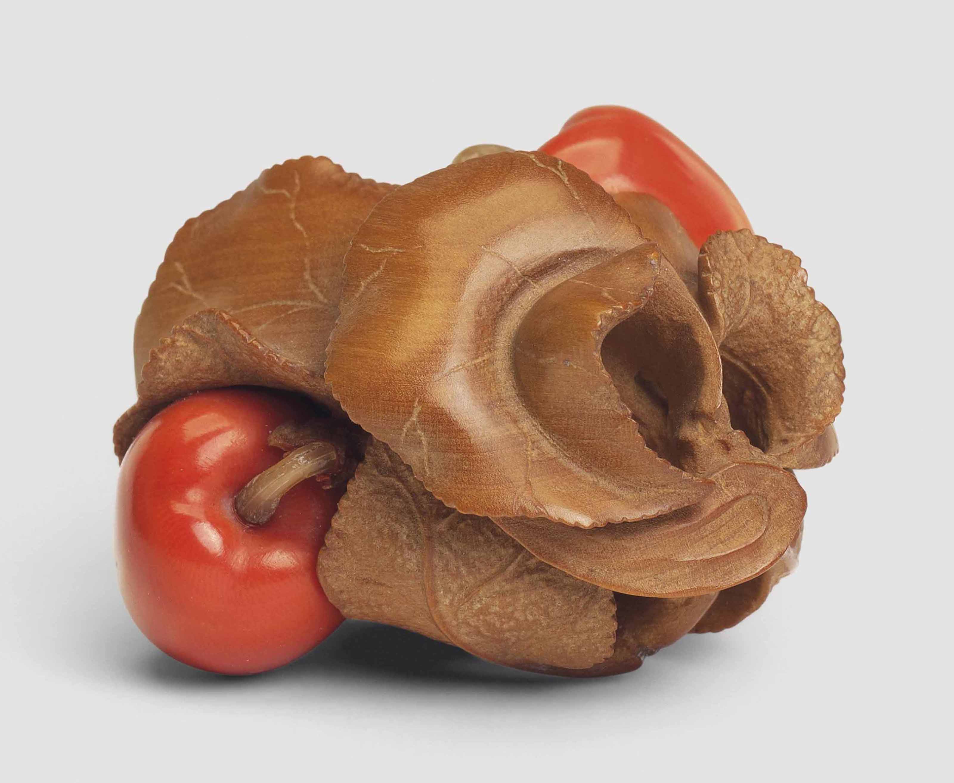 An Ivory Netsuke of a Sage on a Crane, Signed Ikko (Hasegawa Ikko