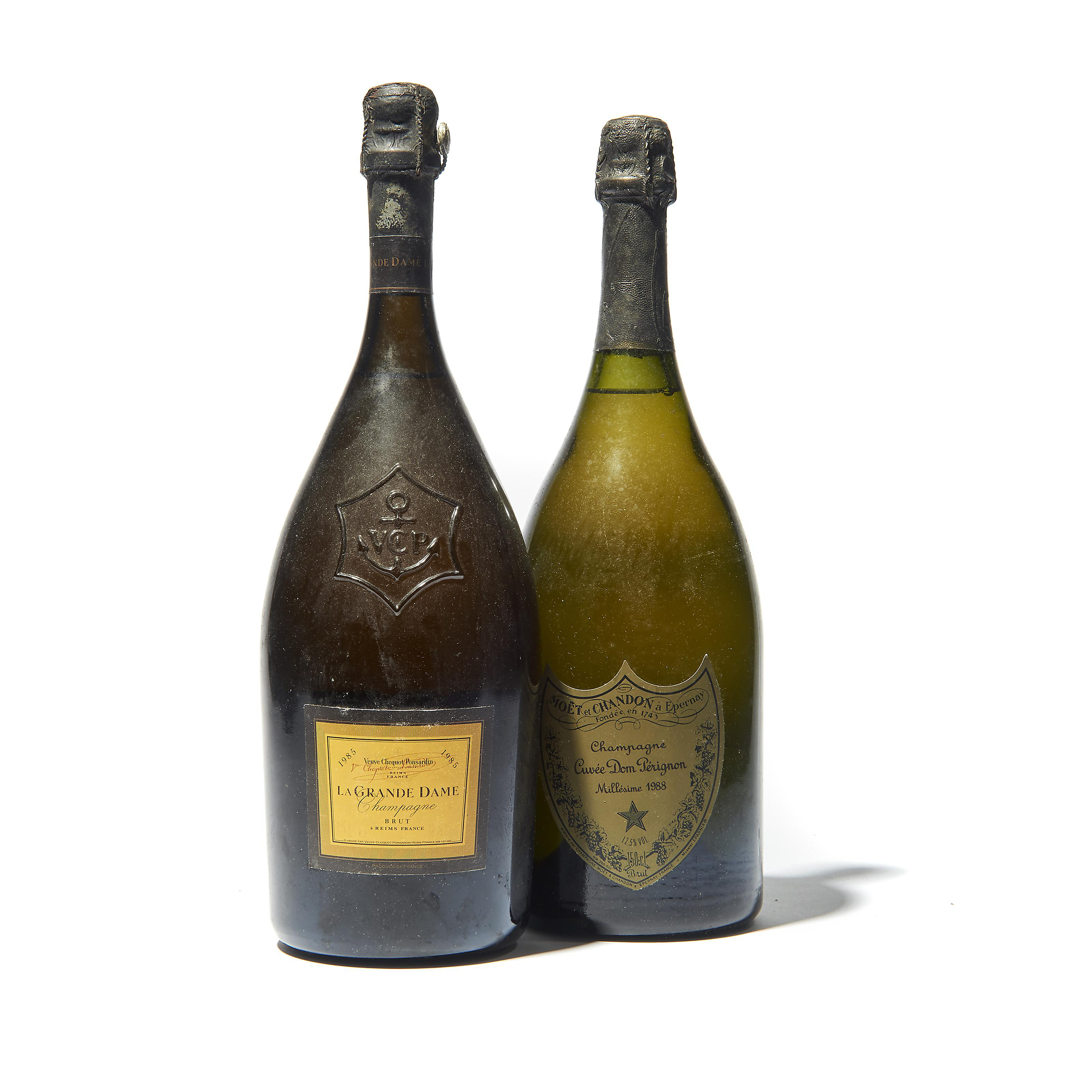 Veuve Clicquot, La Grande Dame 1985 and Dom Pérignon 1988  