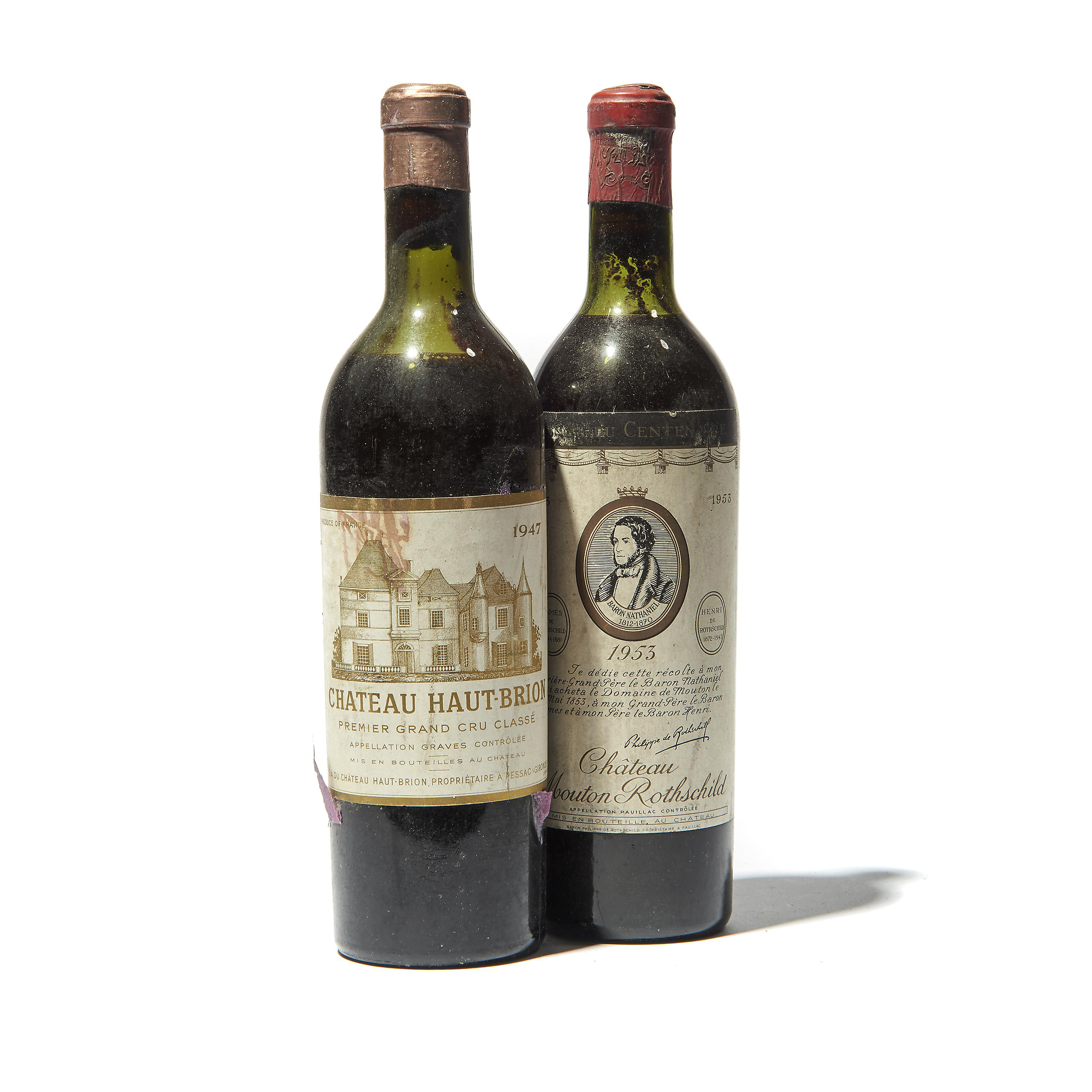 Château Haut-Brion 1947 and Château Mouton-Rothschild 1953