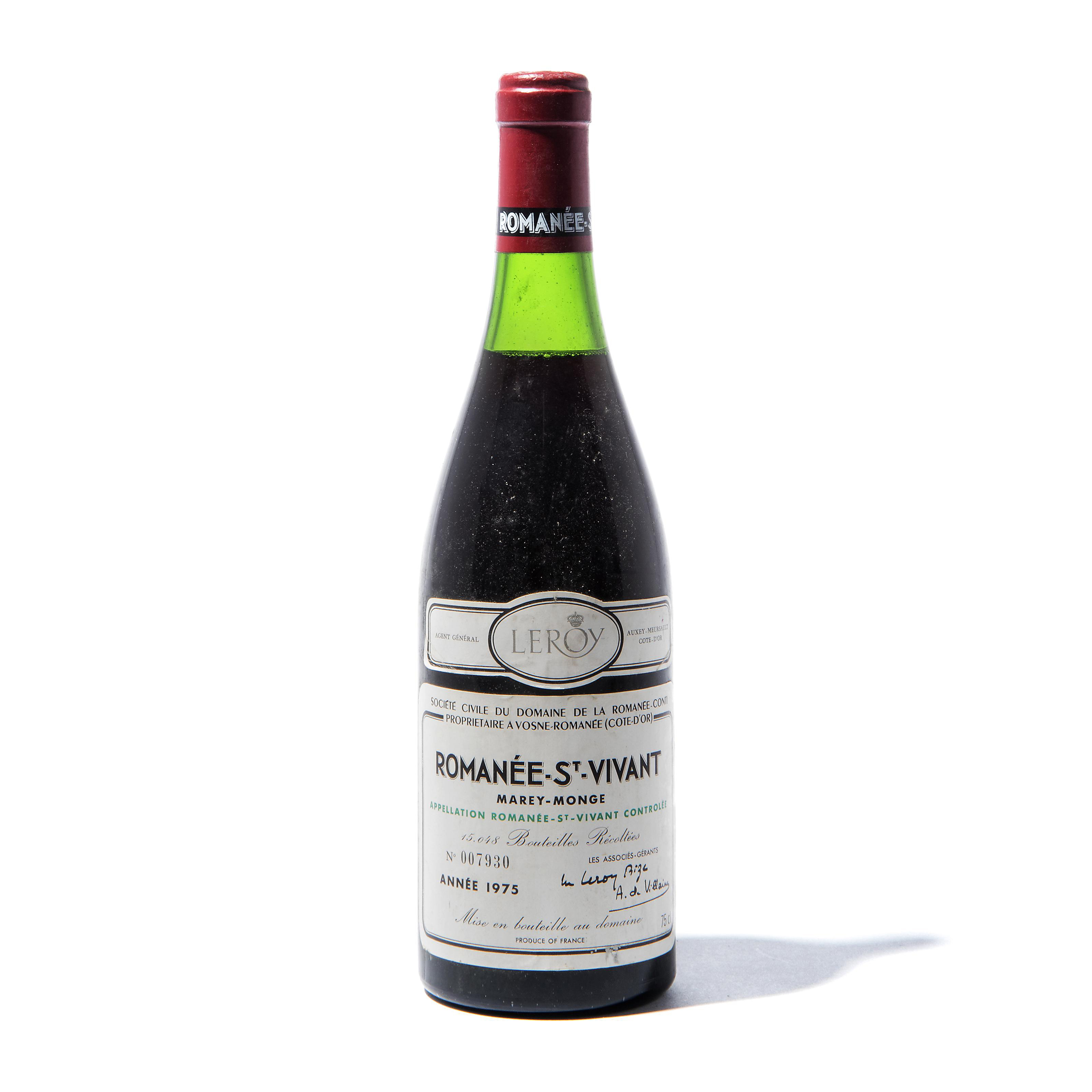 Leroy, Auxey-Duresses 1972 and Domaine de la Romanée-Conti