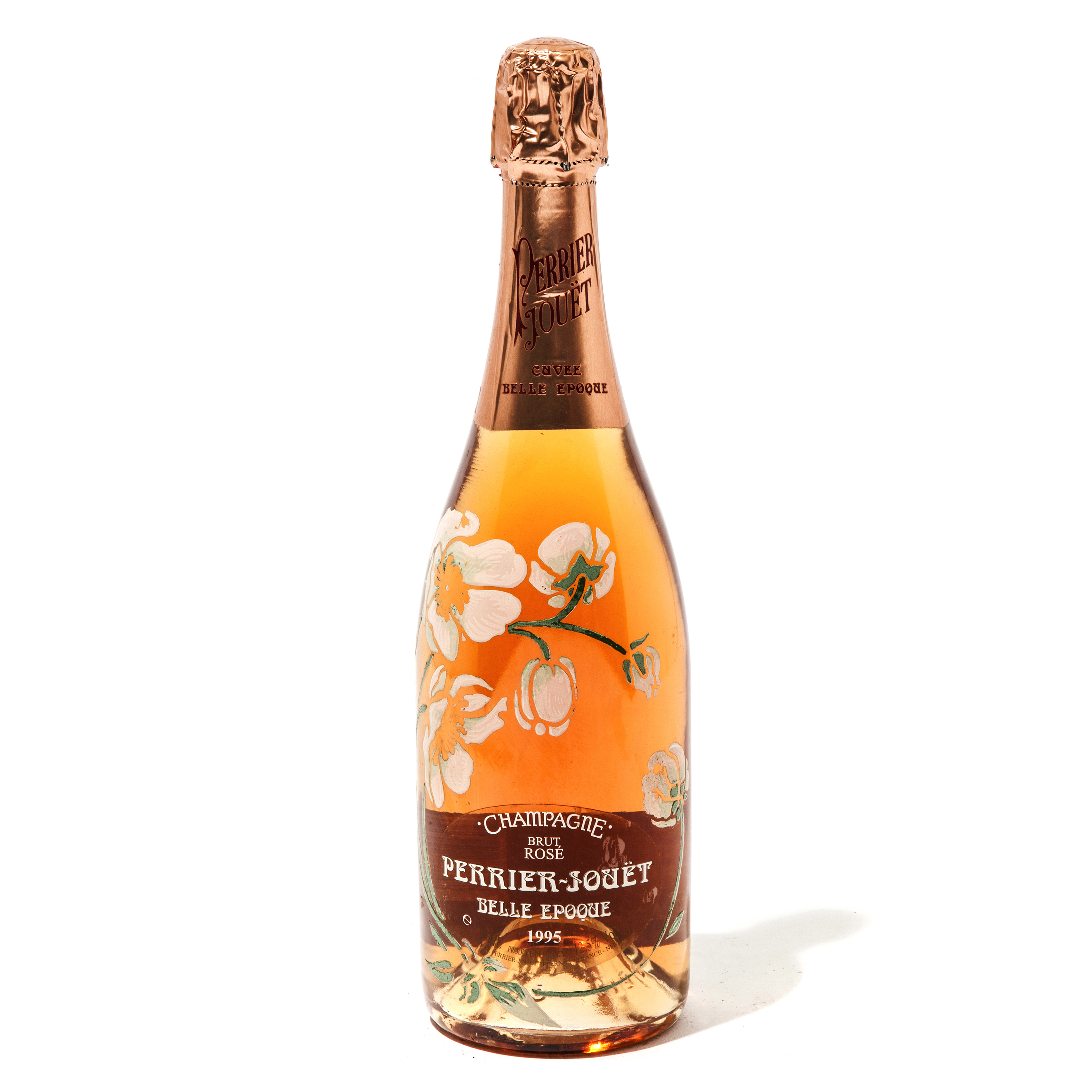 Perrier-Jou&euml;t Cuvee Belle Epoque Ros&eacute; 1995. 12 bottles per lot. Sold for &pound;1,410 on 9 August 2016 at Christie&rsquo;s Online
