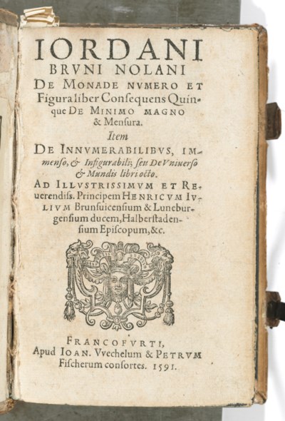 BRUNO, Giordano (1548-1600). De monade numero et figura ...