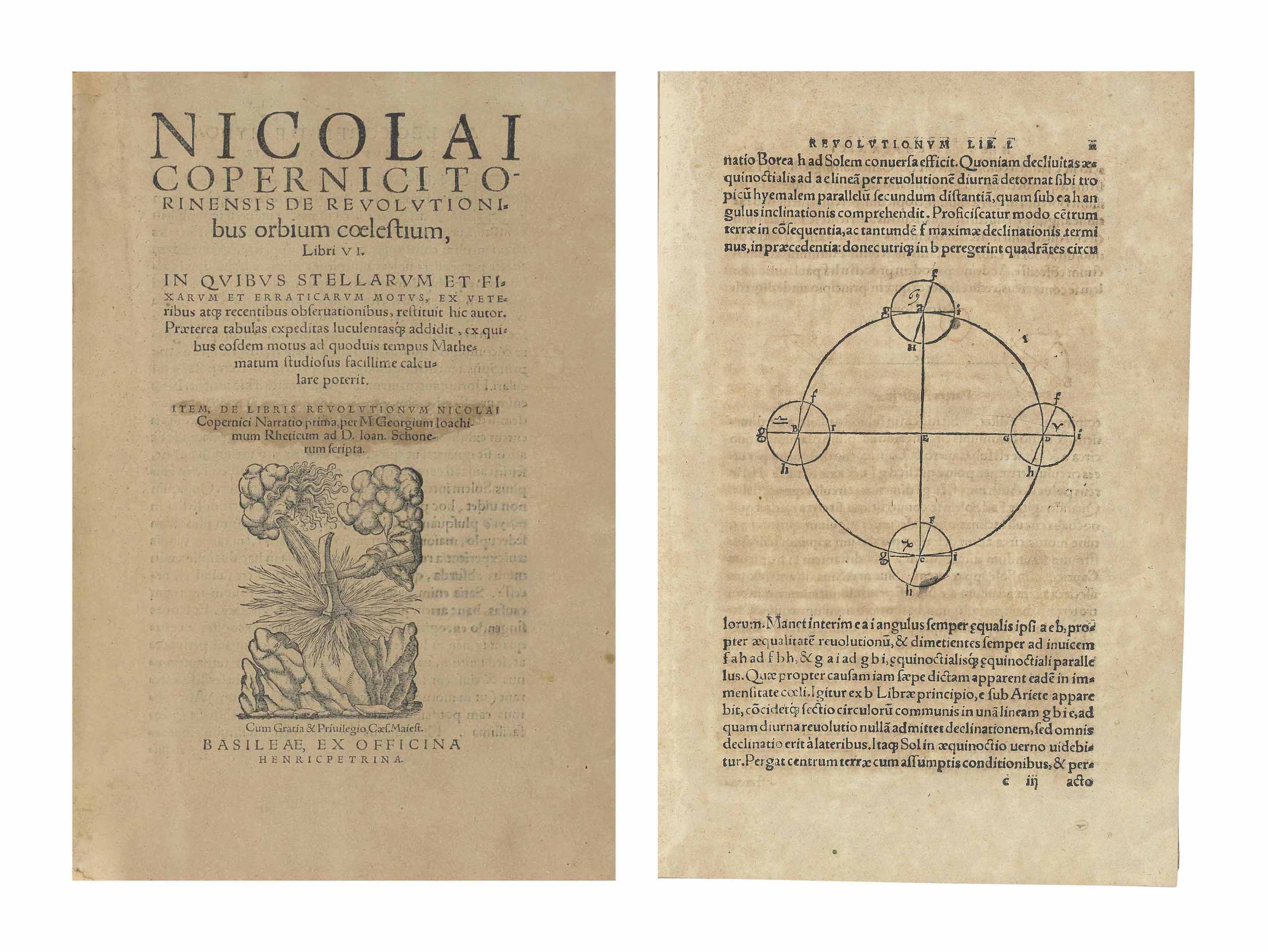 COPERNICUS, Nicolaus (1473-1543). De revolutionibus orbium coelestium