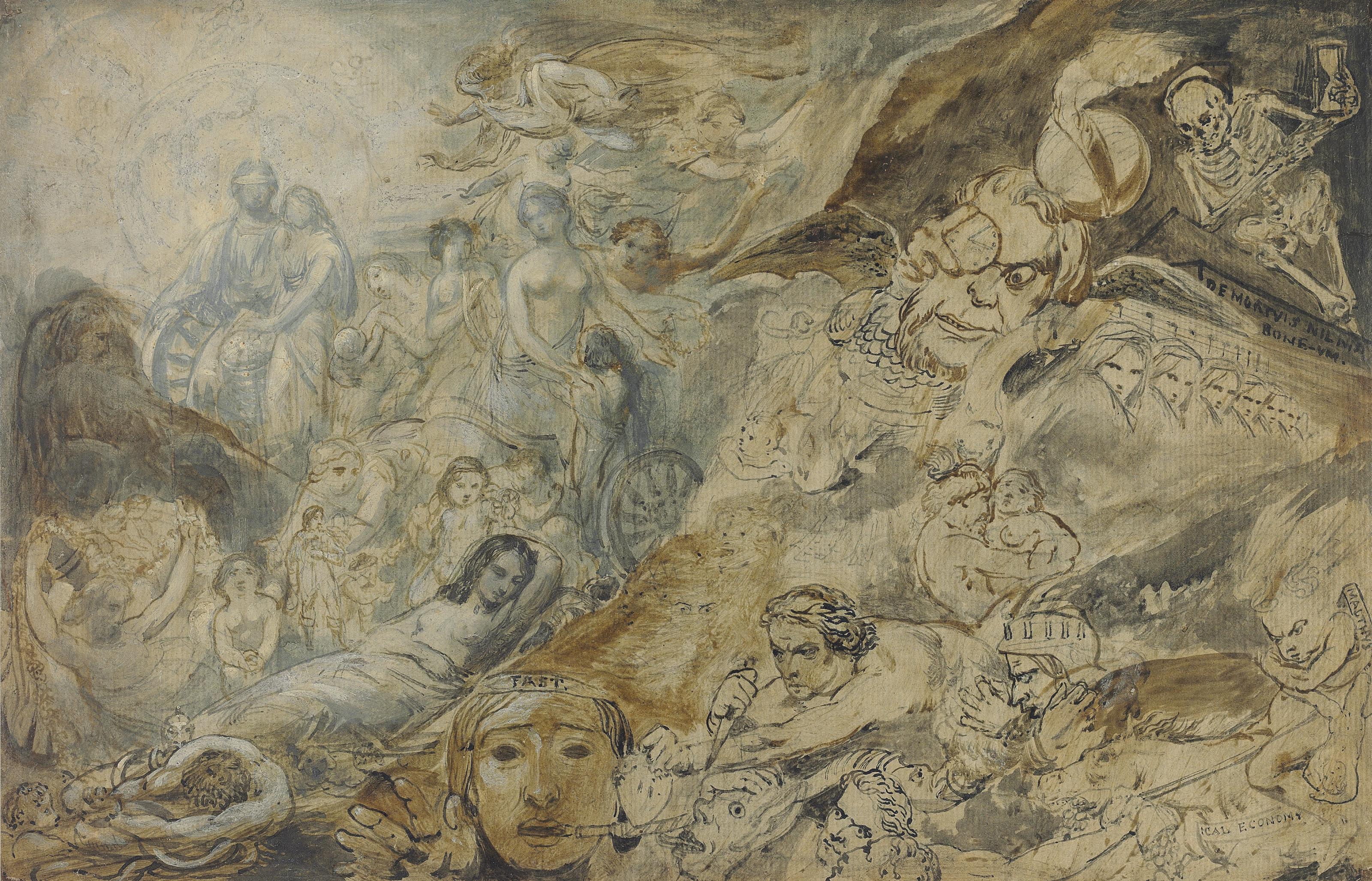 Illustration for 'An Essay on the Principle of Population'