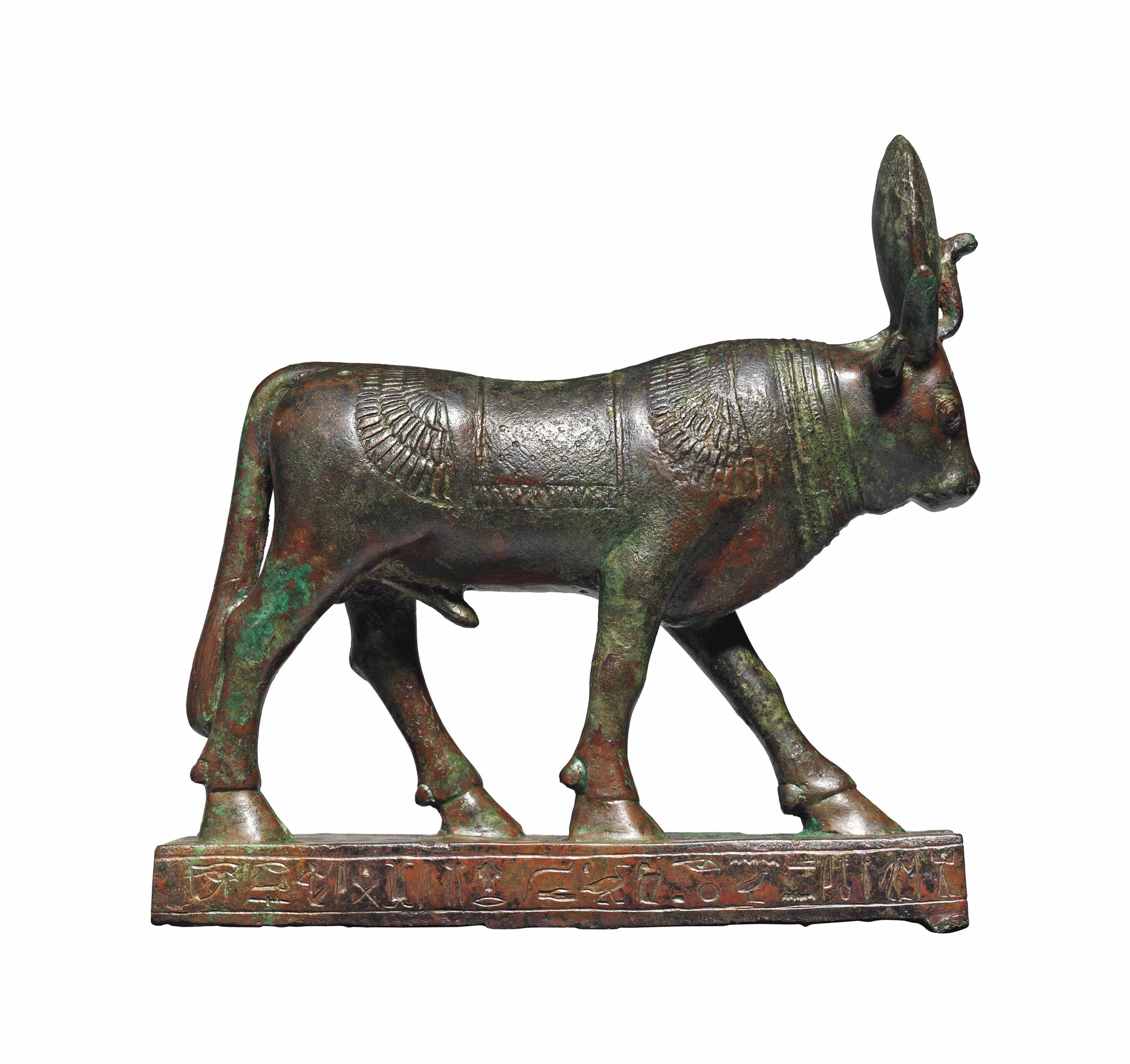 AN EGYPTIAN BRONZE APIS BULL , LATE PERIOD, CIRCA 664332 B.C. Christie's