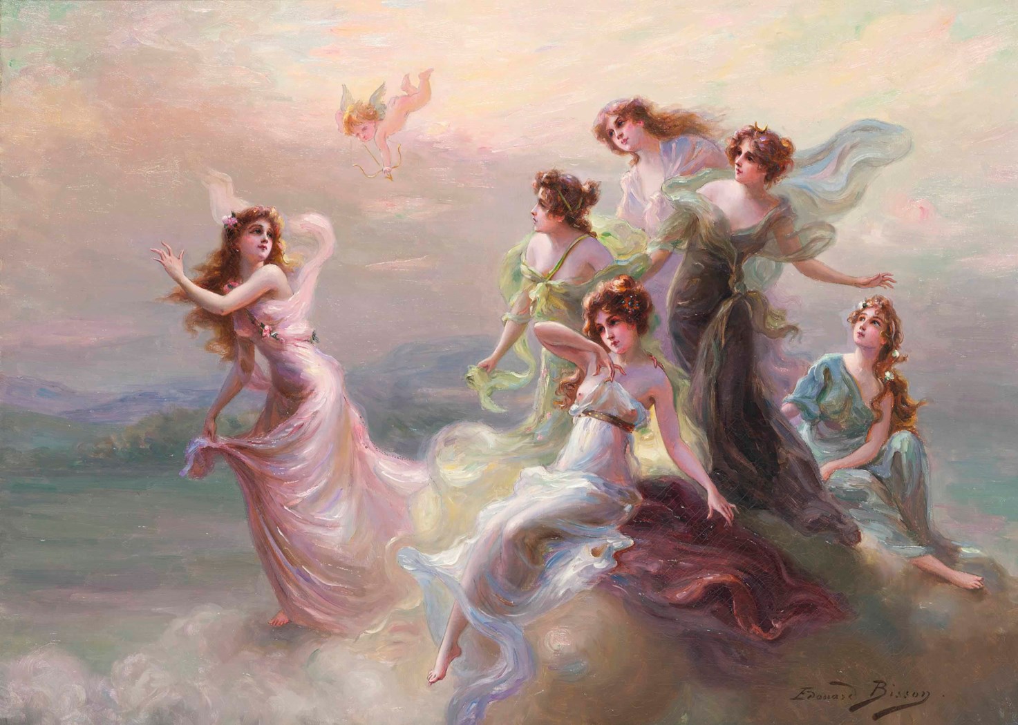 Edouard Bisson (French, 1856-1939), The dance of the nymphs | Christie's