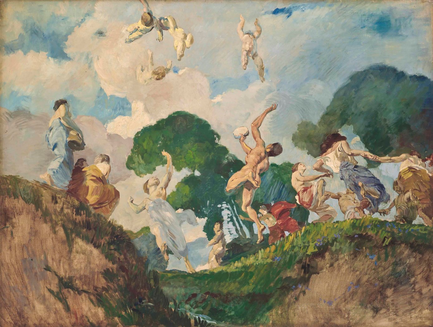 Ettore Tito (Italian, 1859-1941), I Giochi: The games | Christie's