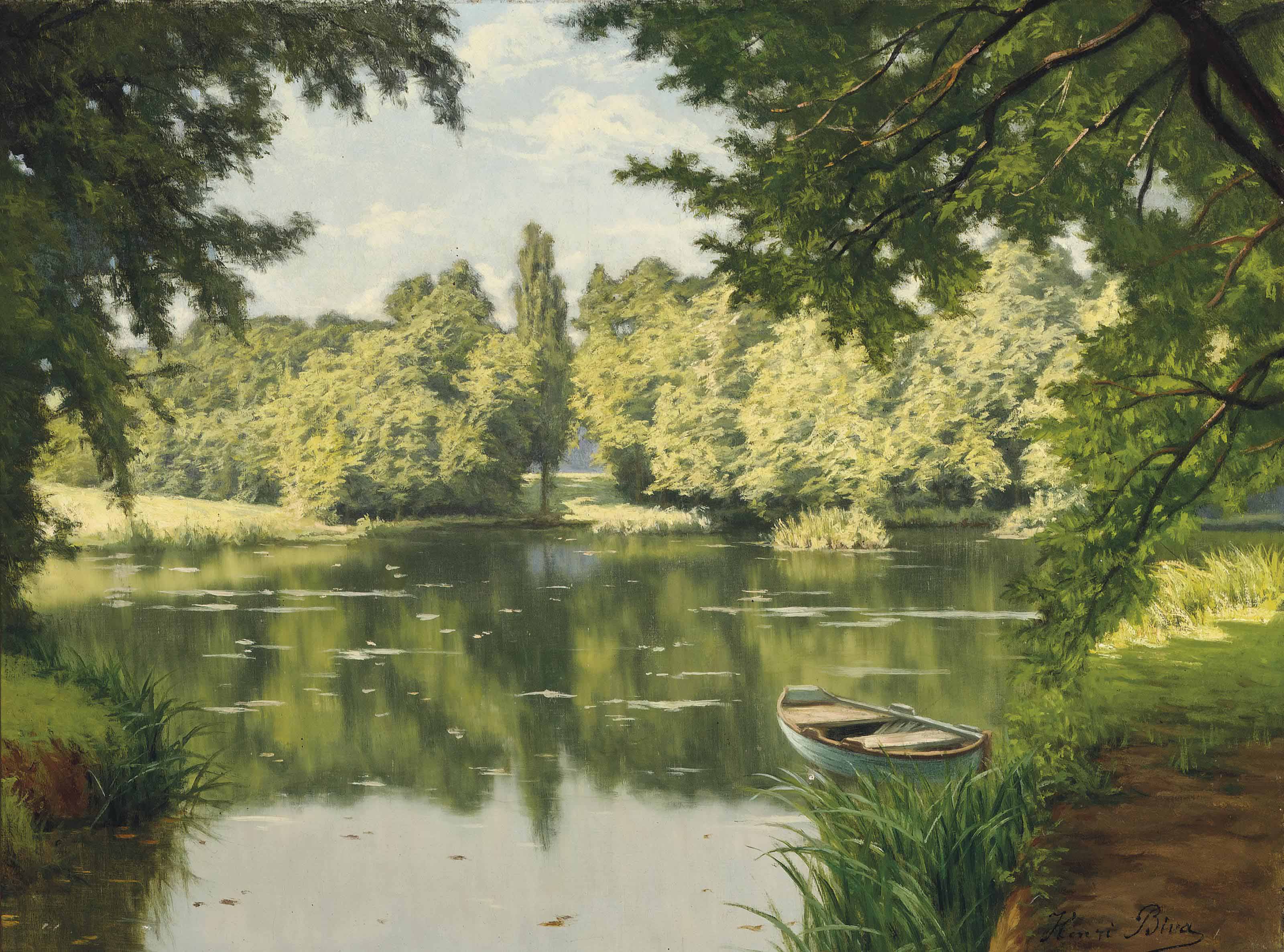 Французский художник Henri biva/Анри бива