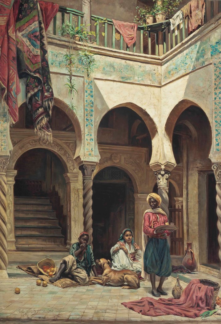 Jules Girardet (French, 18561946), A rest between chores Christie's