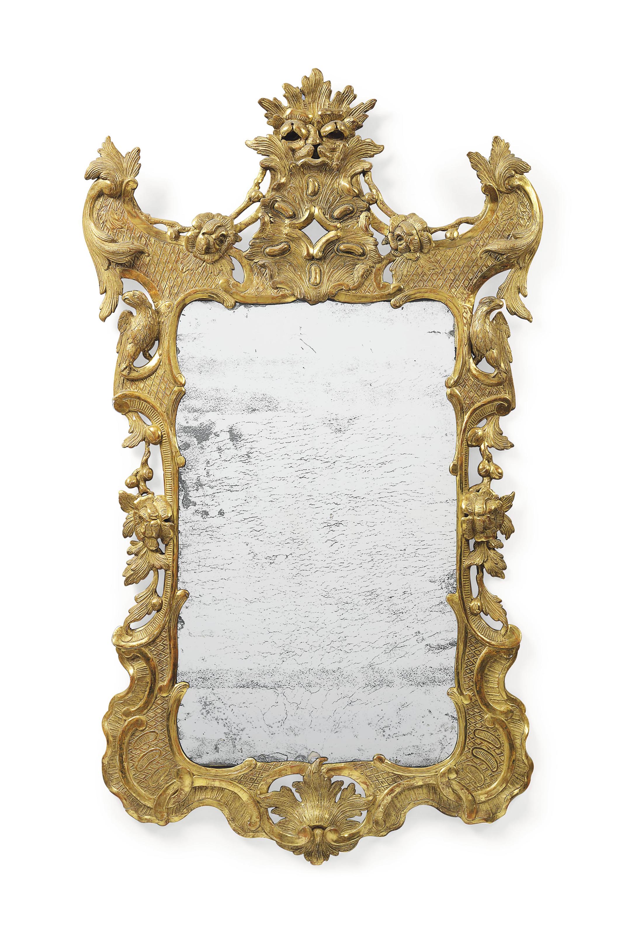 AN IRISH GILTWOOD MIRROR , 19TH CENTURY Christie's