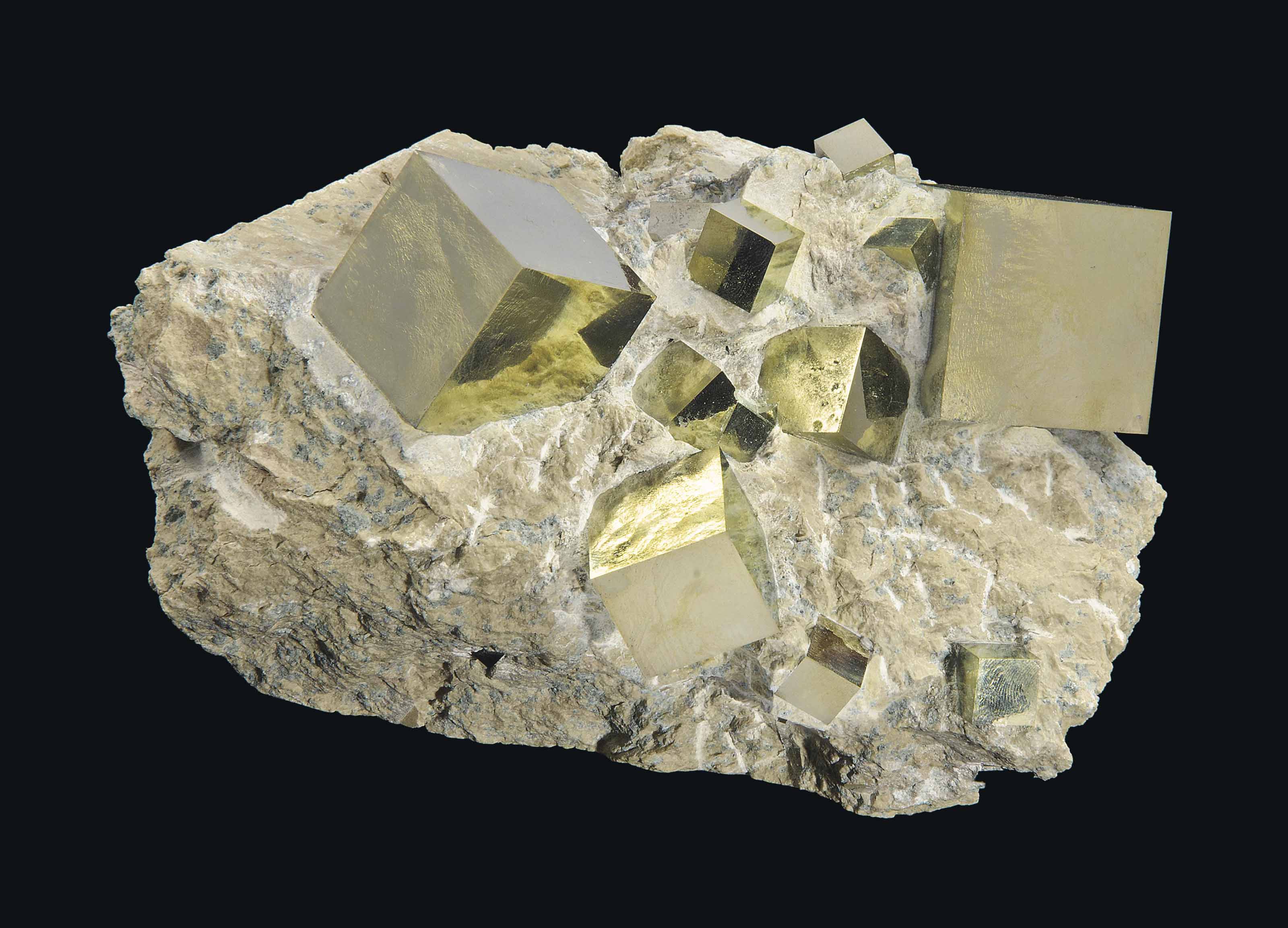 CUBIC PYRITE CRYSTALS