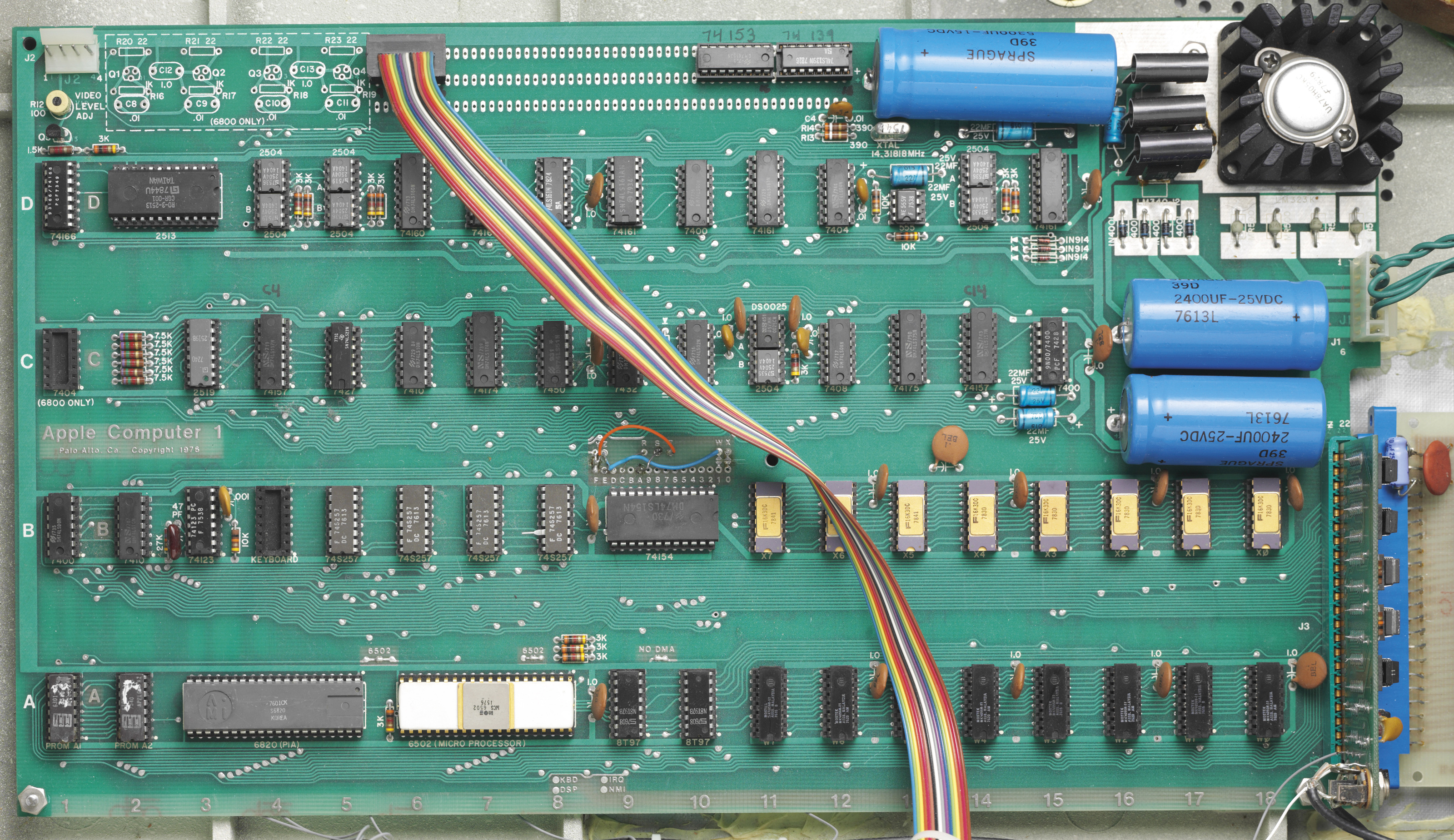 AN APPLE-1 PERSONAL COMPUTER , PALO ALTO, 1976 | Christie's 6502 logic diagram 