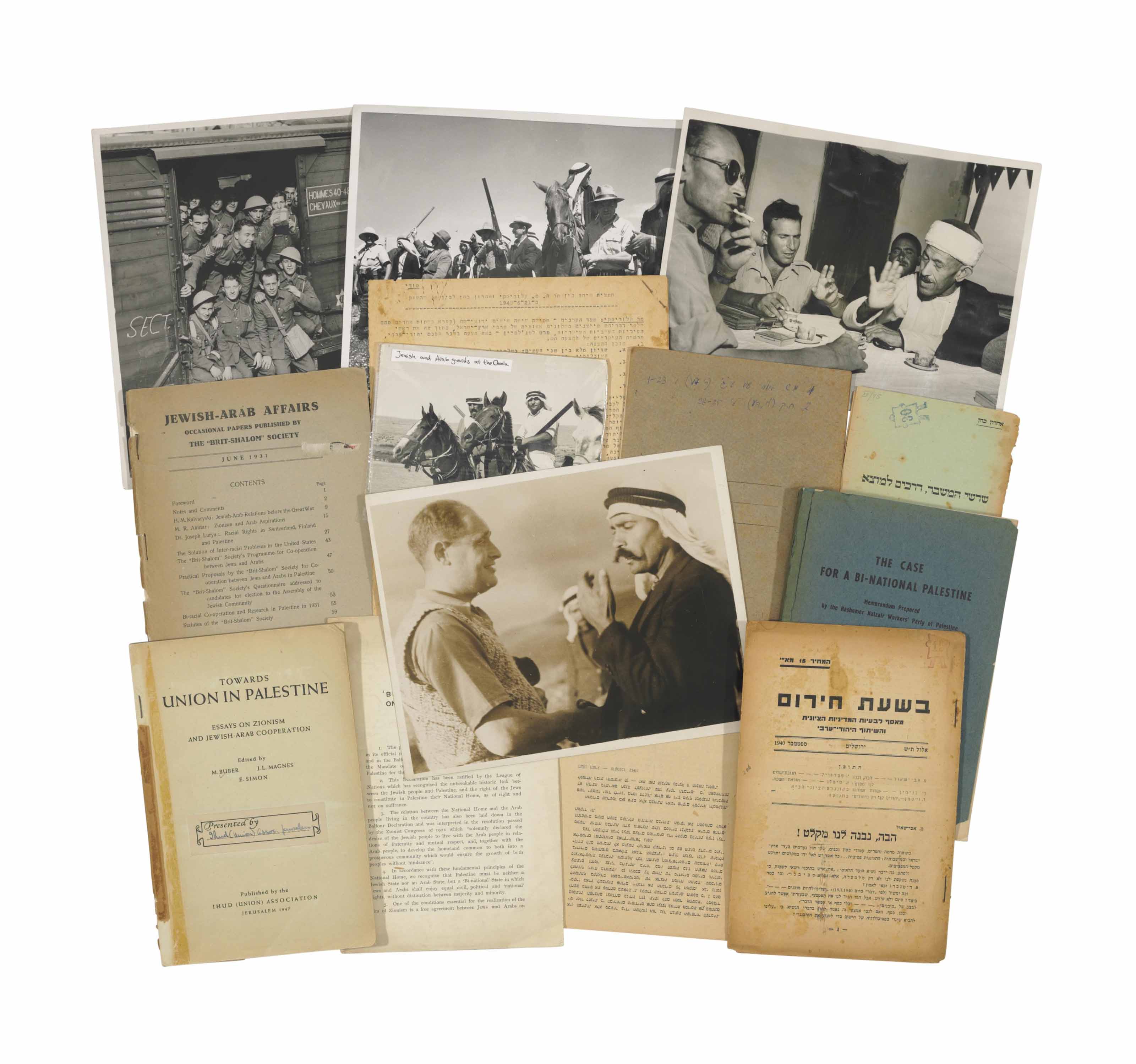 ARABJEWISH COOPERATION IN MANDATORY PALESTINE Christie's