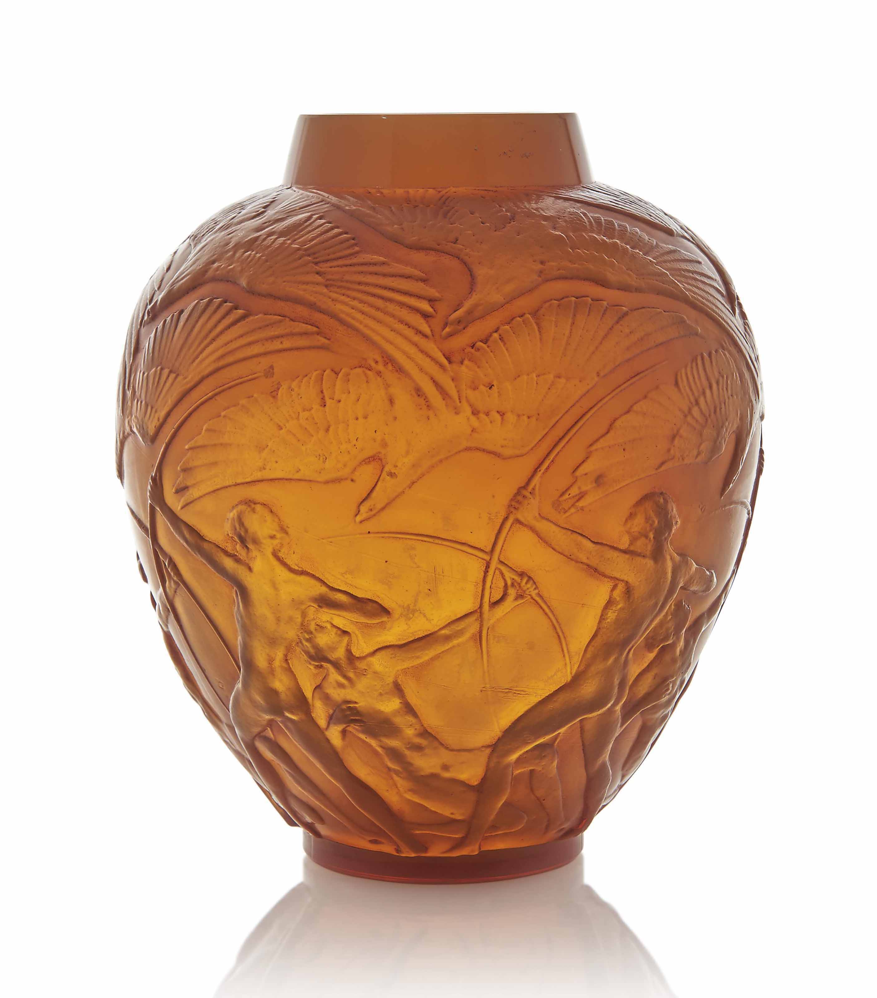An &lsquo;Archers&rsquo; vase, no. 893, designed 1921. 10⅜ in (26.5 cm) high. Sold for &pound;8,750 on 9 February 2016 at Christie&rsquo;s in London