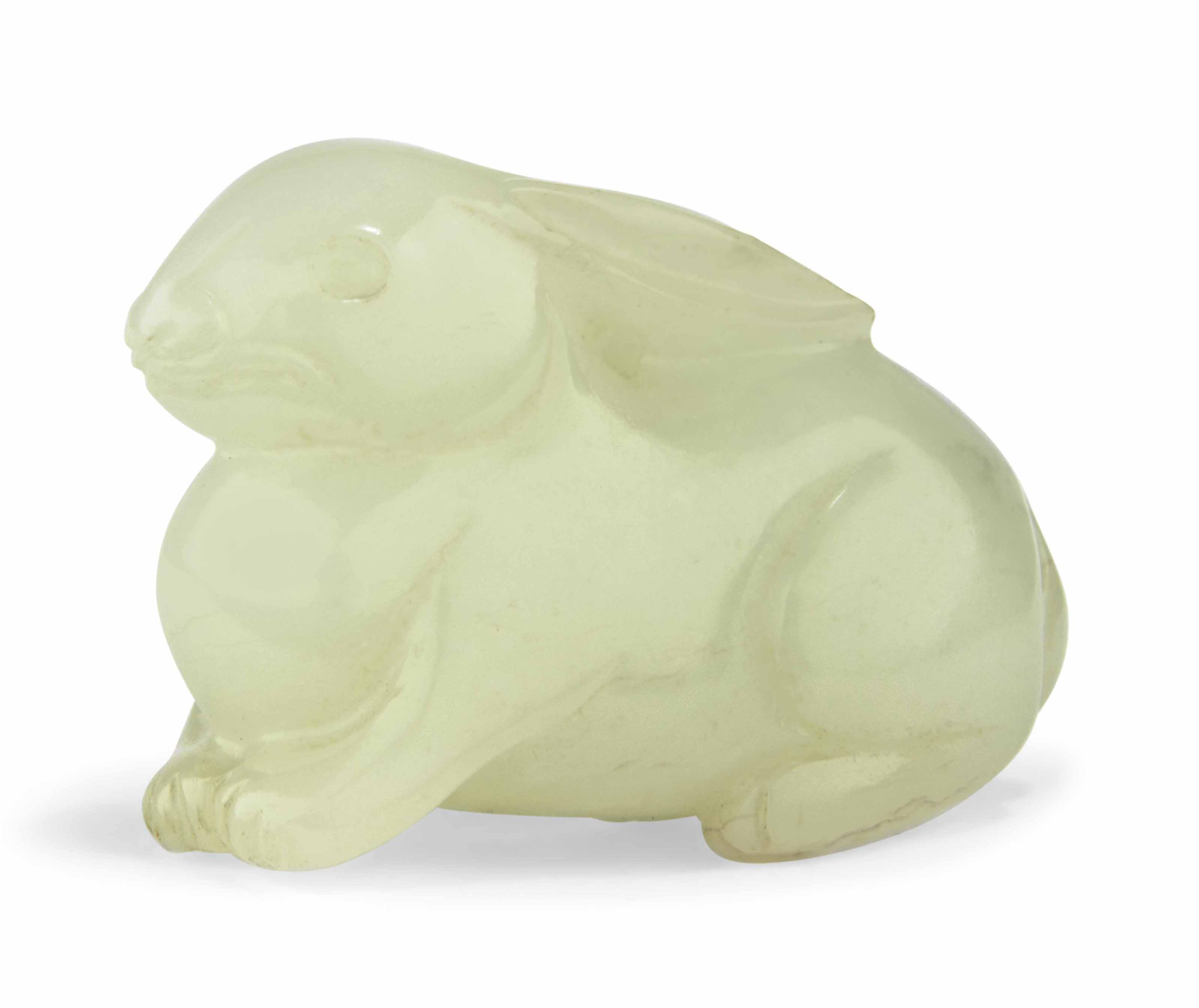 A WHITE JADE 'RABBIT' CARVING , 19TH20TH CENTURY Christie's