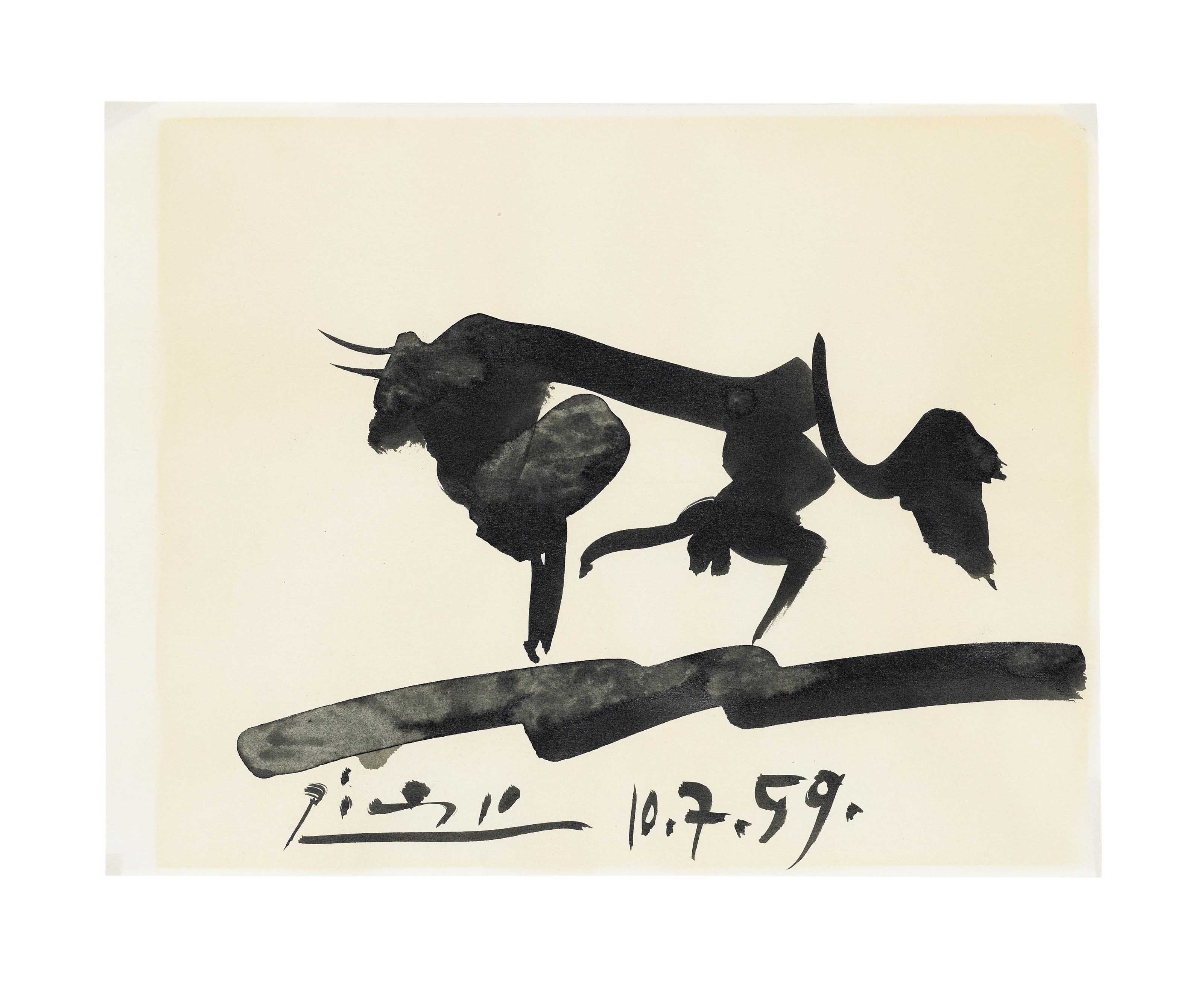 Pablo Picasso (French, 1881-1973) , Taureau | Christie's