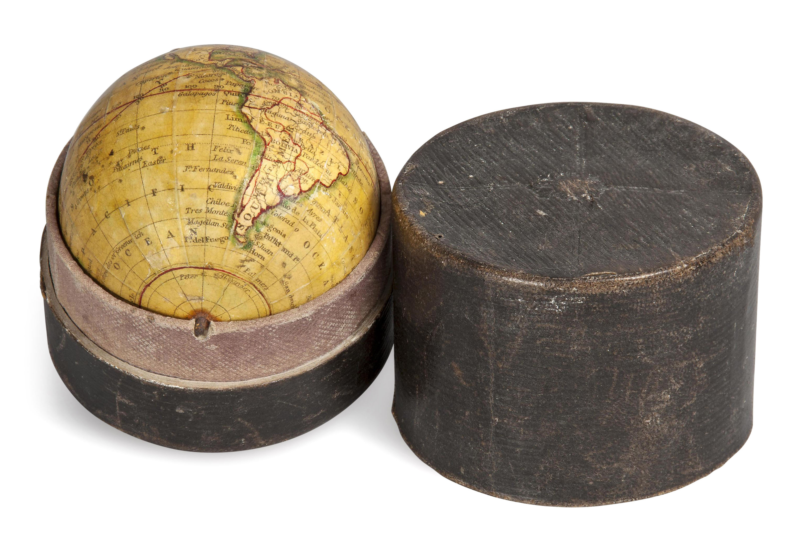 JAMES COX, 1839, AN ENGLISH 3INCH POCKET GLOBE Christie’s