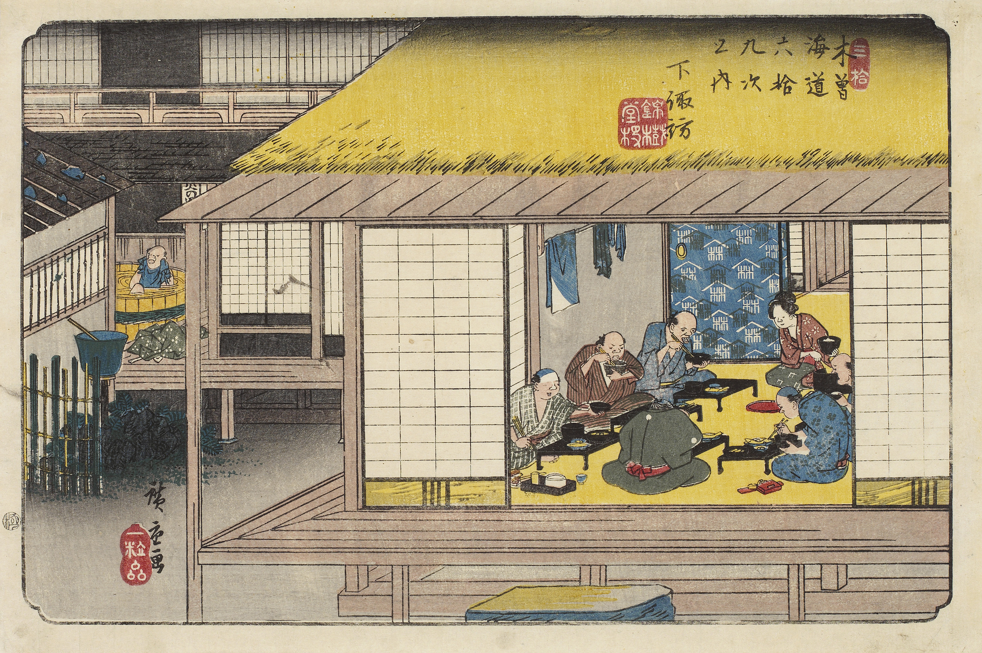 絵画 quiet road UTAGAWA HIROSHIGE (1797–1858), Two Prints from the Series the