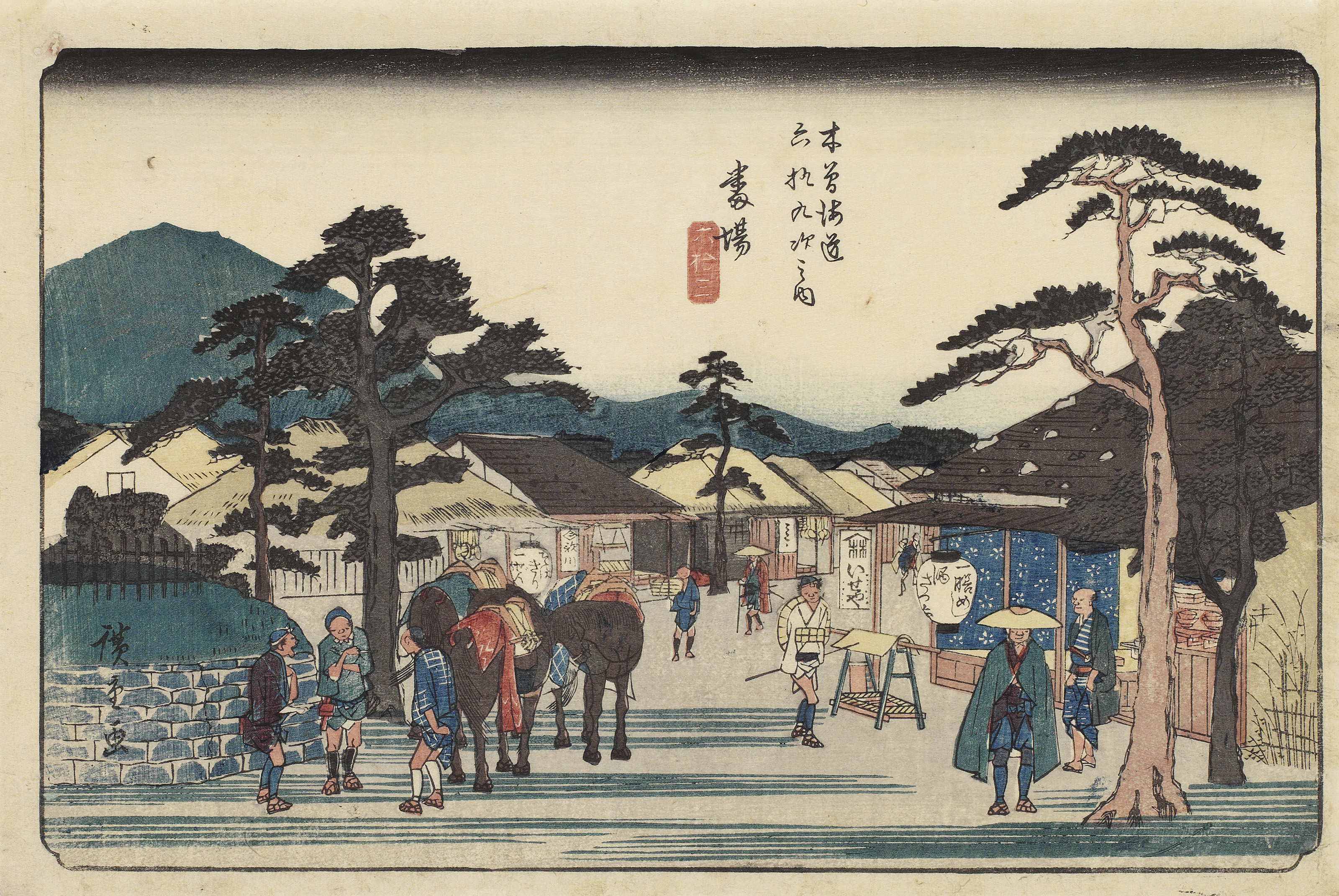 絵画 quiet road UTAGAWA HIROSHIGE (1797–1858), Eight Prints from the Series the
