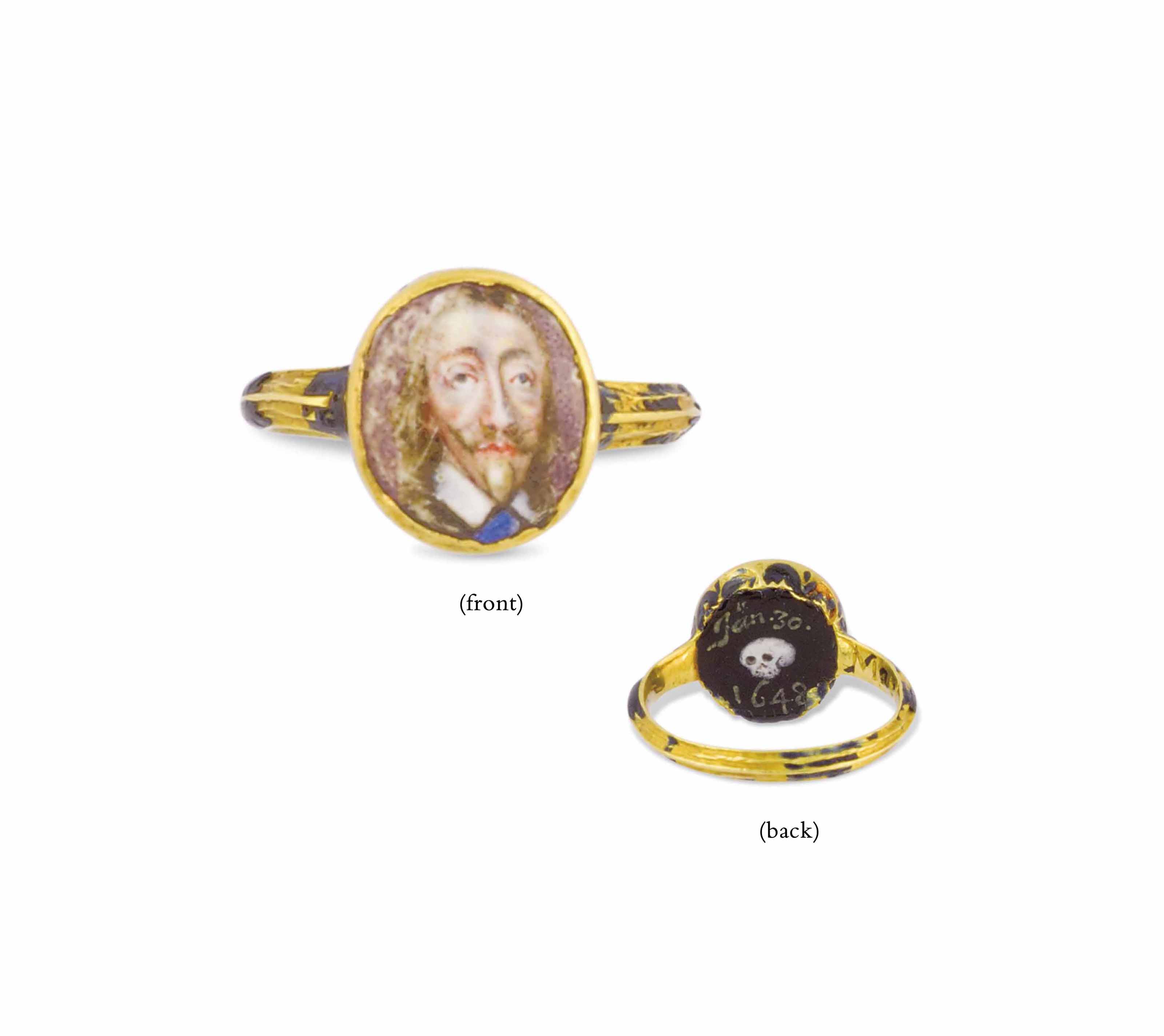 CHARLES I 1600 1649 A GOLD MOURNING RING 17TH CENTURY Christie s