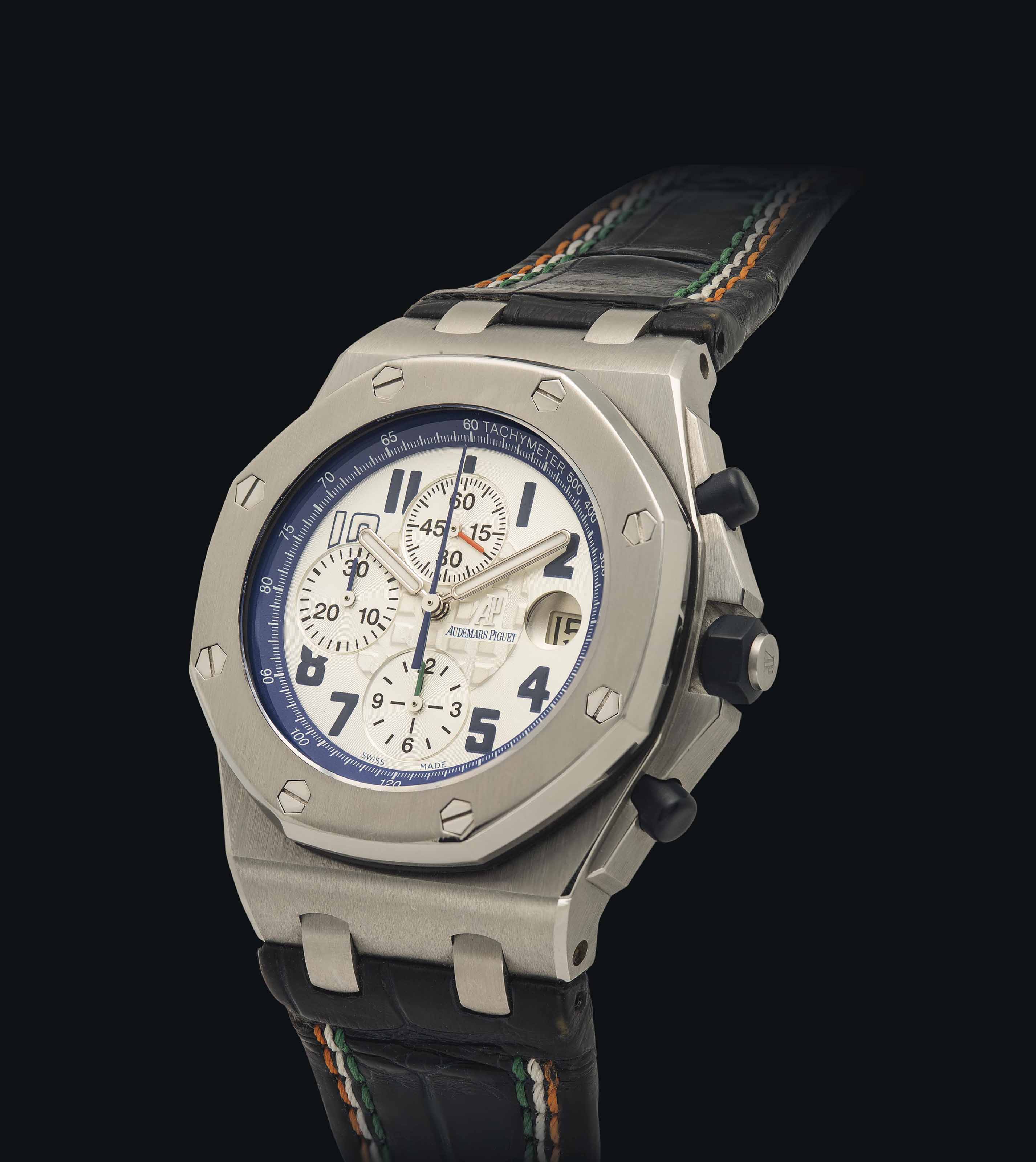 Audemars Piguet A Fine Stainless Steel Limited Edition Automatic Chronograph Wristwatch With Date Made To Celebrate Watch this video for yourself audemars piguet a fine stainless steel