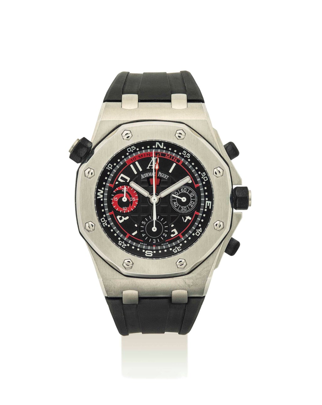 Audemars Piguet A Stainless Steel Limited Edition Automatic Chronograph Wristwatch With Regatta Countdown Signed Audemars Piguet Royal Oak Offshore Alinghi Polaris Model No 298 Ref 26040st Oo D002ca 01 Movement No 607 962 Case No