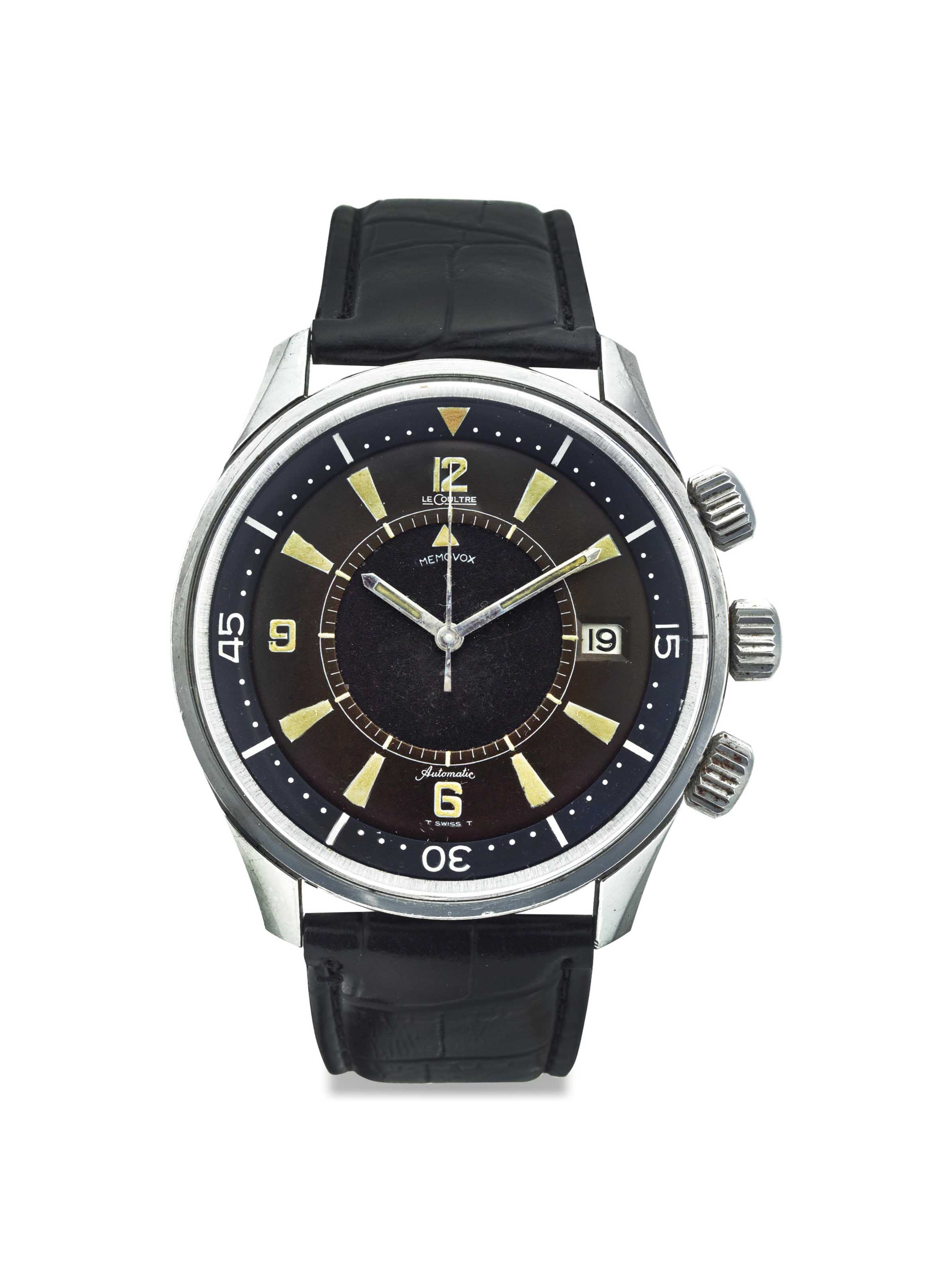 Jaeger-LeCoultre. A stainless-steel automatic diver&rsquo;s wristwatch with sweep centre seconds, alarm and date. Signed Jaeger-LeCoultre, Memovox Polaris model, Ref. E859, Movement no. 1&rsquo;924&rsquo;860, Case no. 1'133'080, manufactured in 1968. Sold for $21,250 on 19 October 2016