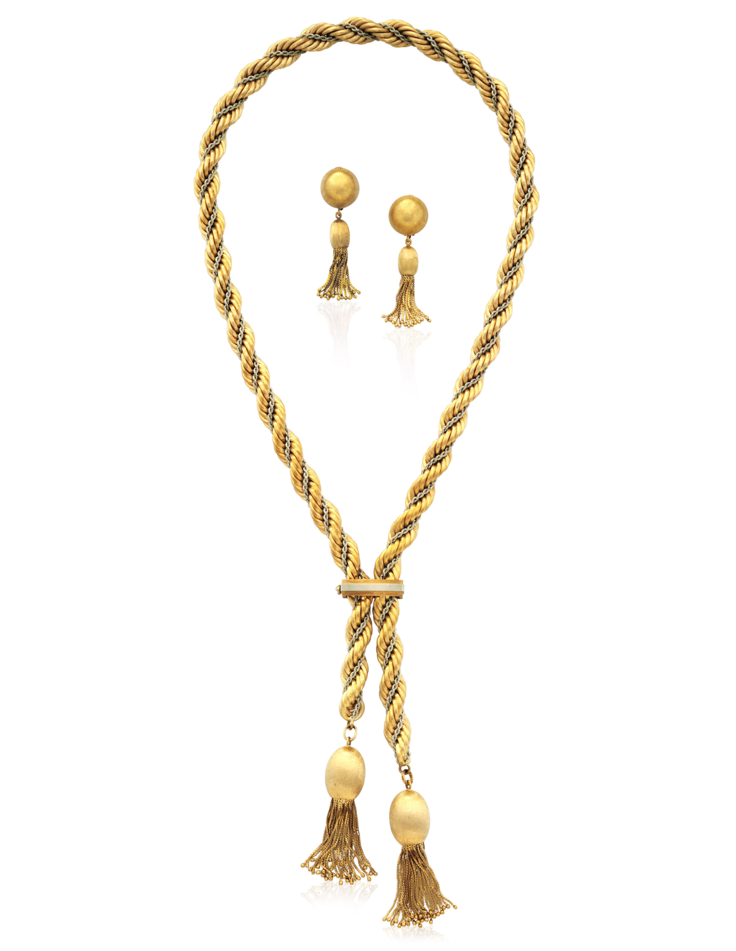 ROPE CHAIN AND TASSELS GOLD JEWELRY SET, Christie’s