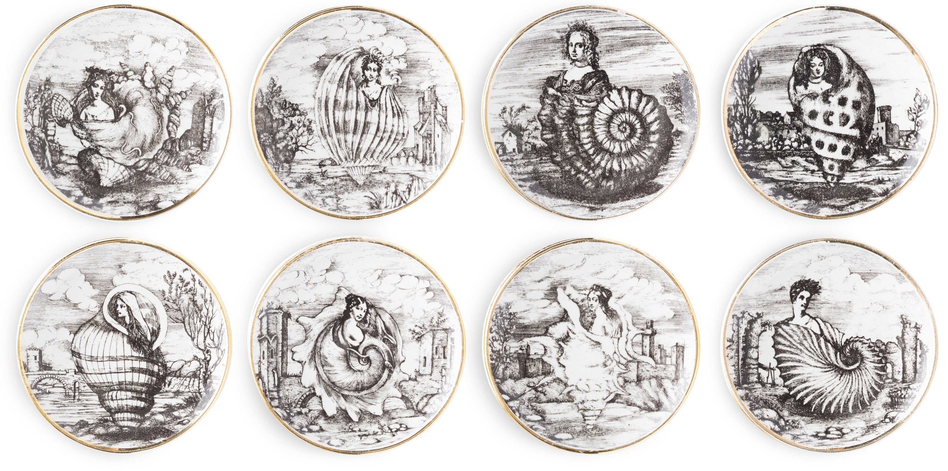 Piero Fornasetti (1913-1988), A group of six 'Specialita