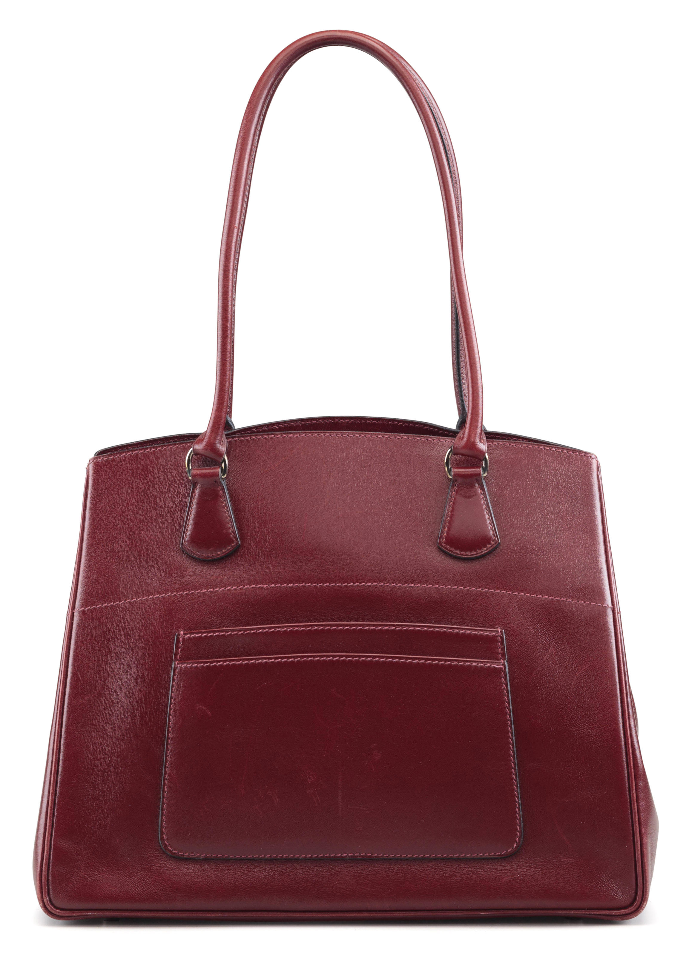 A PINK & MAUVE SUEDE PATCHWORK MINI FLAP BAG WITH CRYSTAL