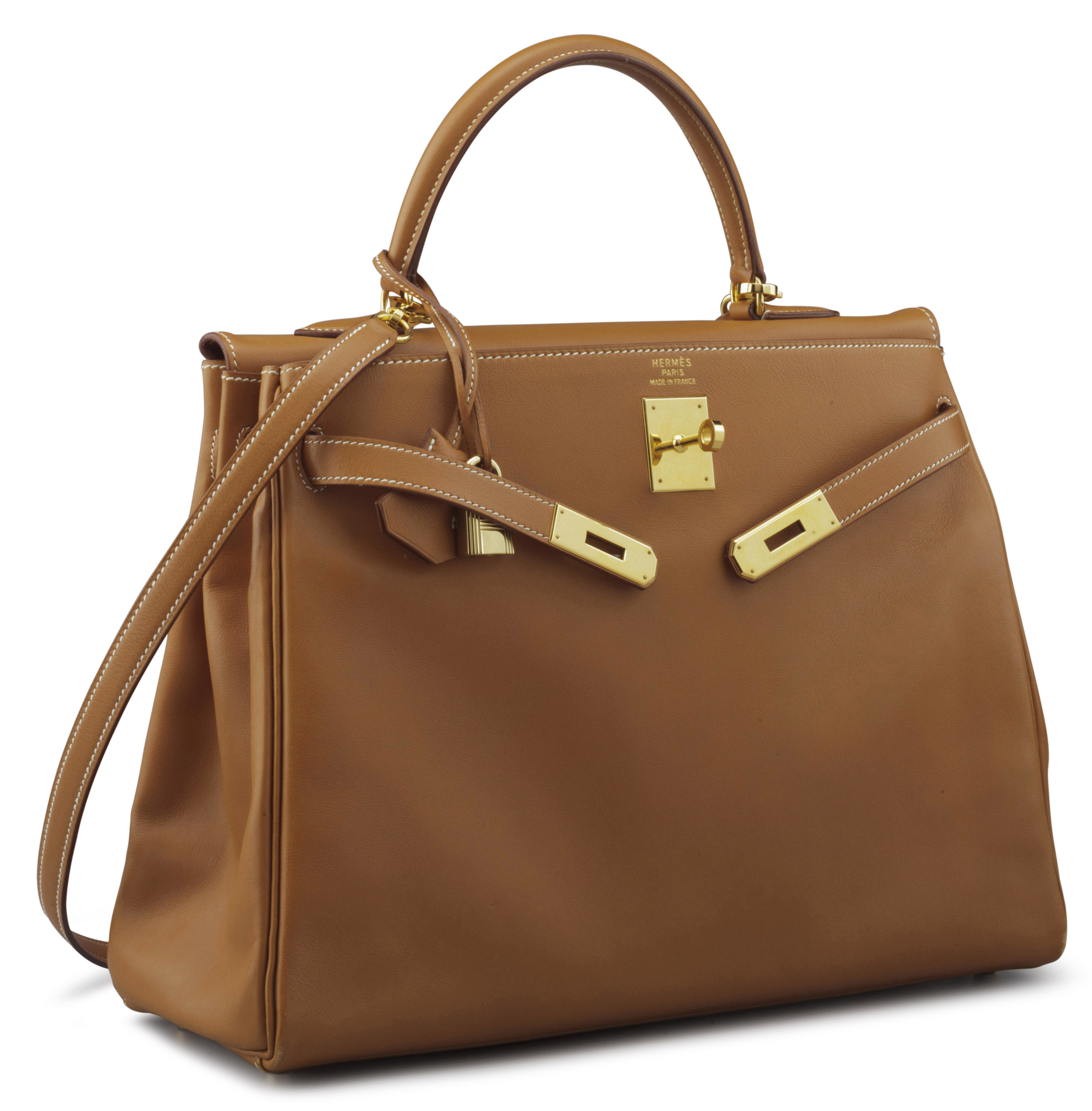 A 35CM GOLD GULLIVER LEATHER RETOURNE KELLY BAG, HERMÈS, 1996
