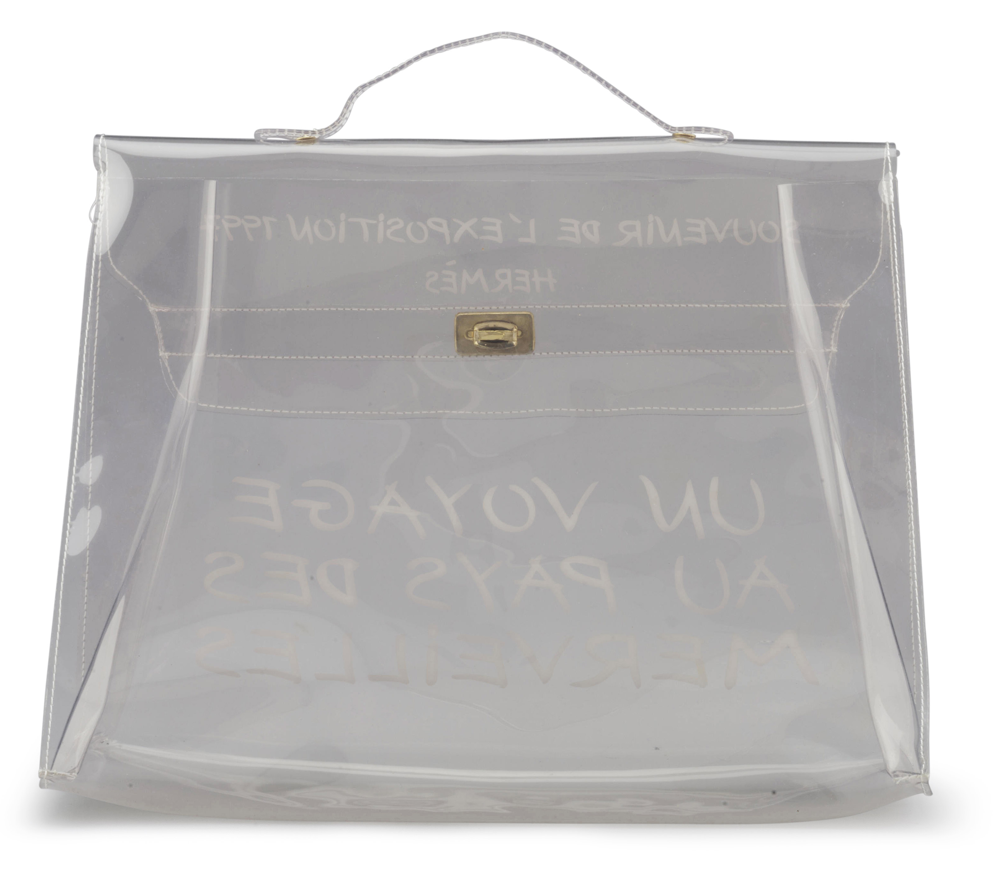 Clear hermes bag deals
