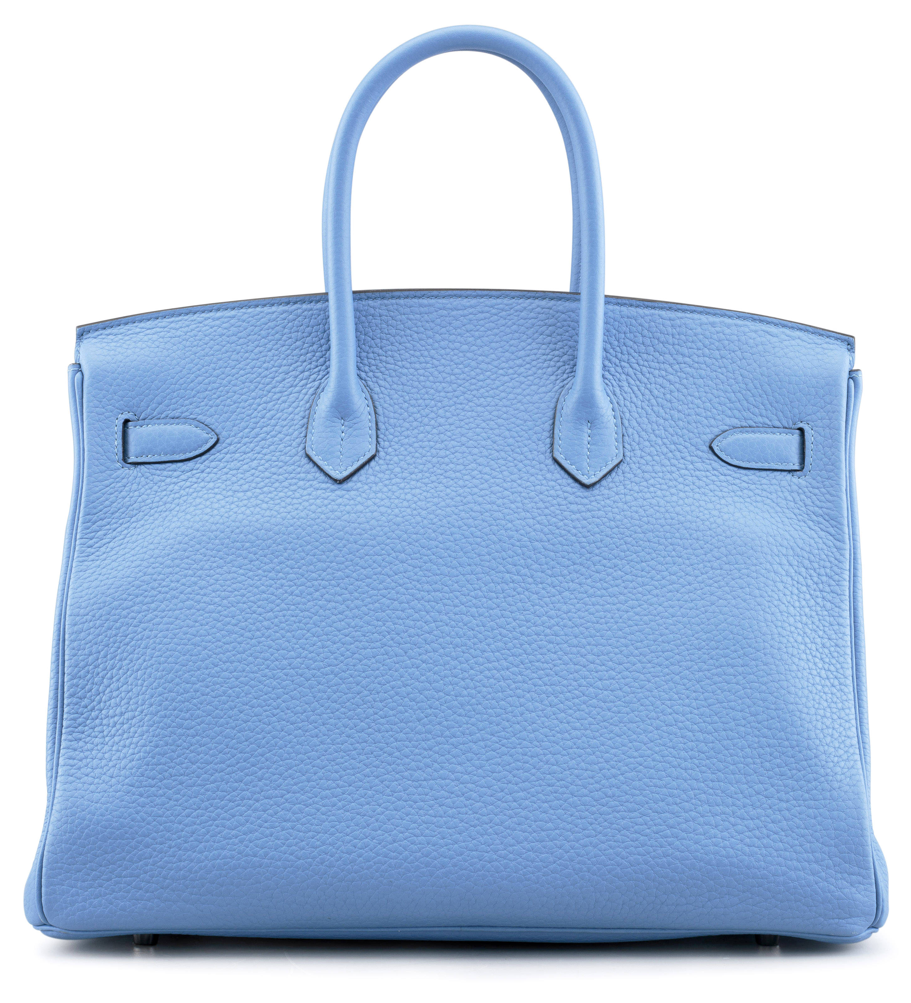HERMES ケース　レザー ブルー A 35CM BLUE PARADISE CLEMENCE LEATHER BIRKIN BAG, HERMÈS, 2014