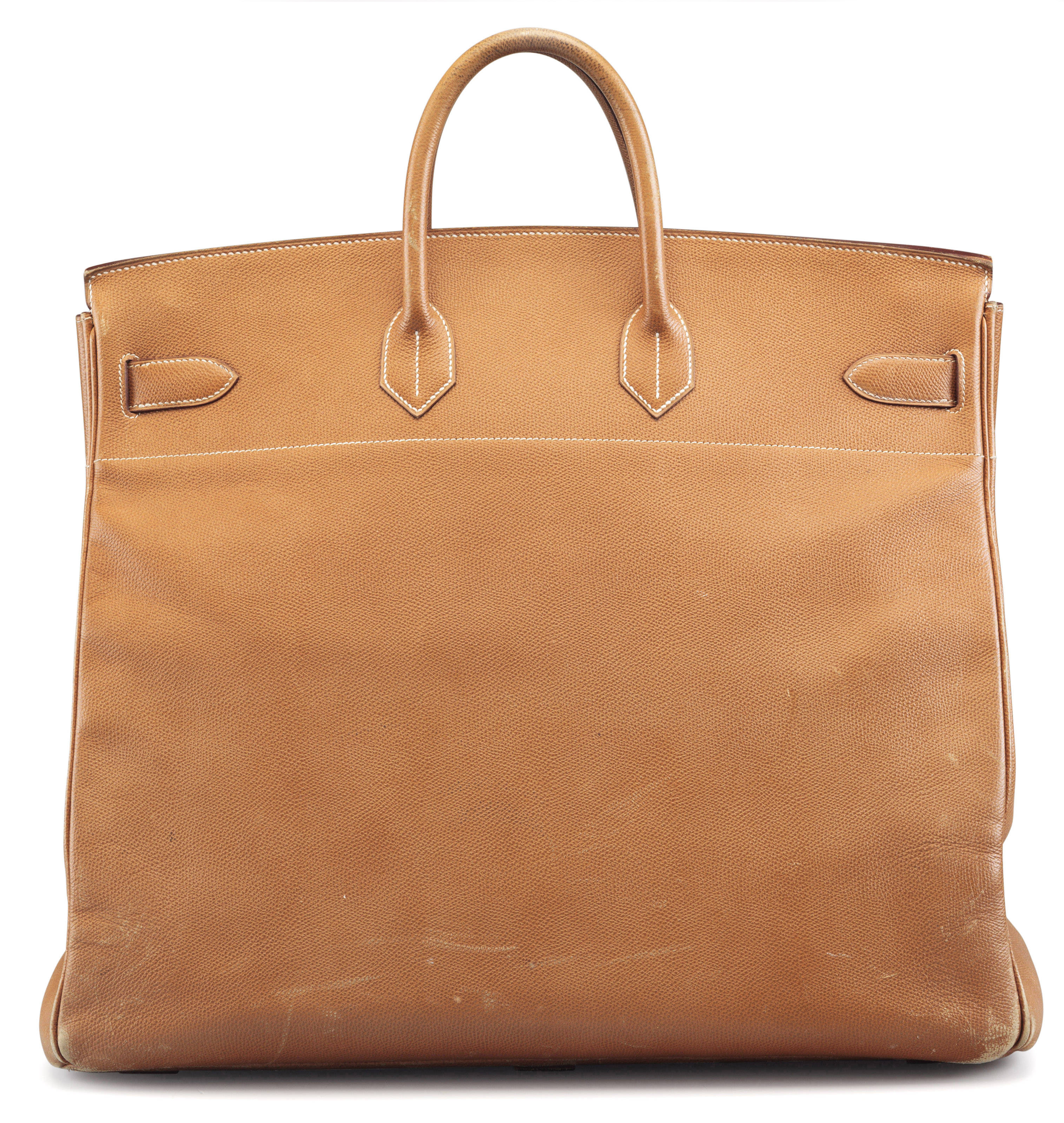 A 50CM GOLD COURCHEVEL LEATHER HAC BIRKIN TRAVEL BAG, HERMÈS, 1990