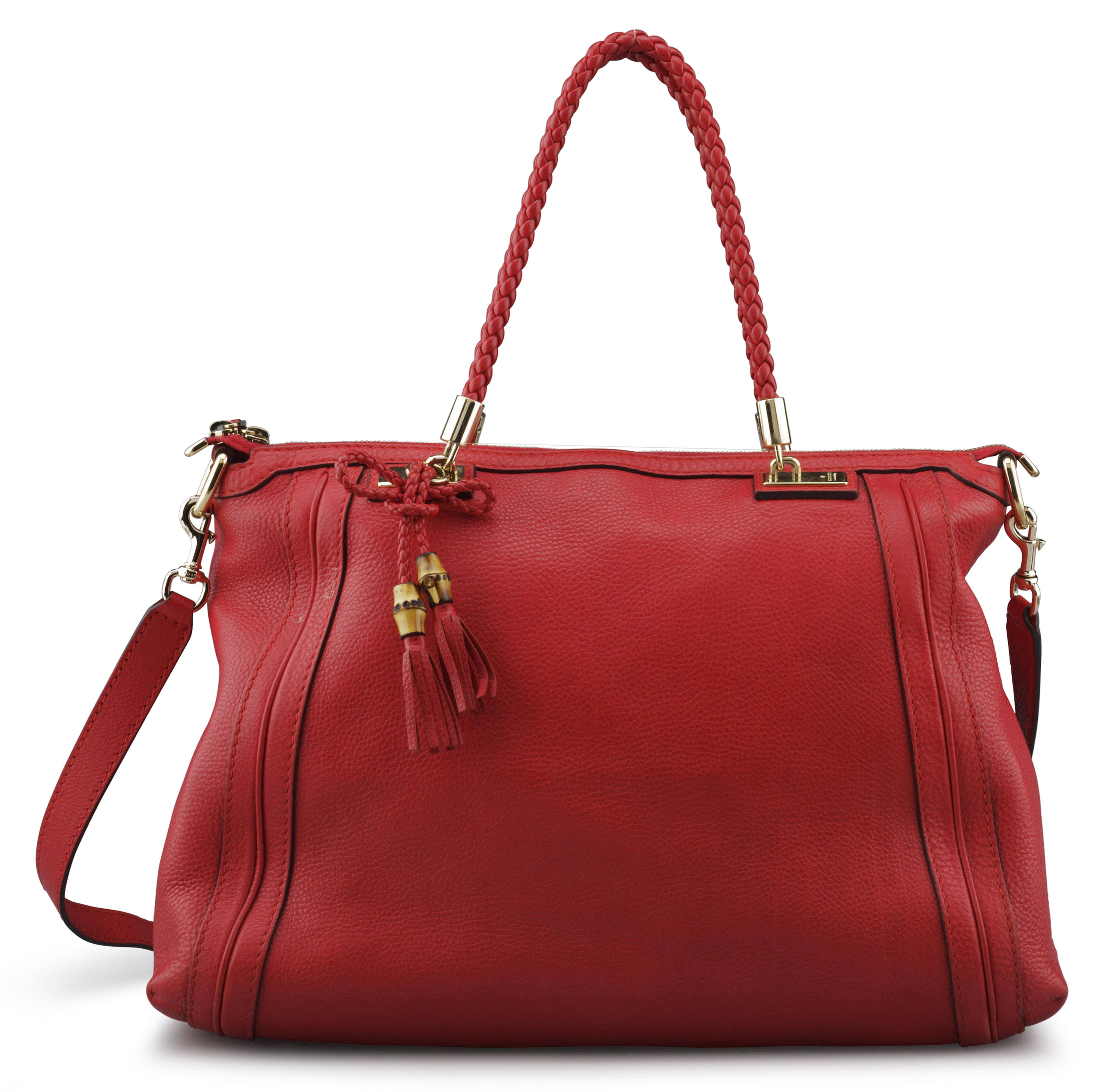 GUCCI, A RED PEBBLED LEATHER BELLA TOTE BAG Christie’s