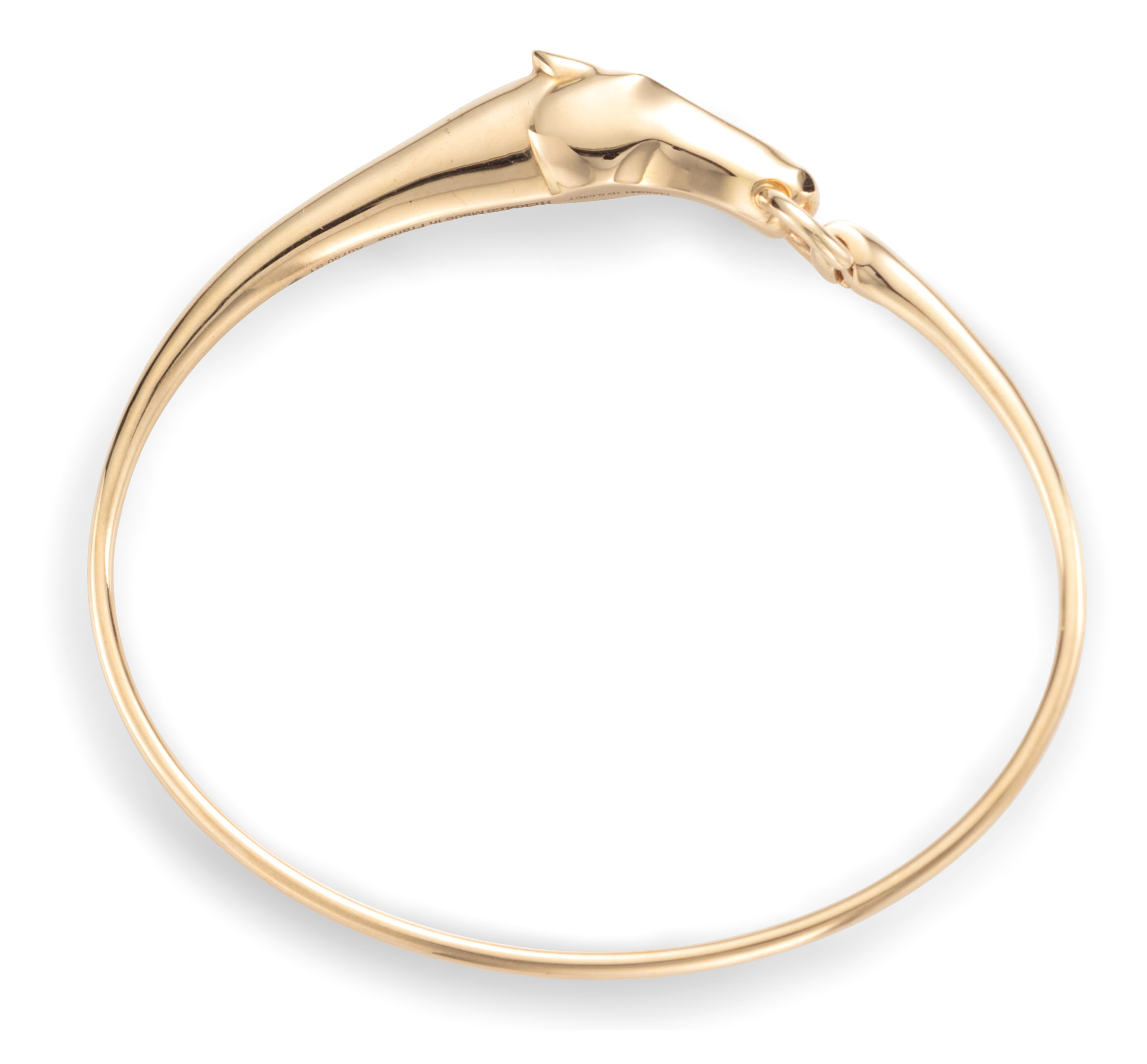 HERM S A ROSE GOLD DIAMOND GALOP BANGLE BRACELET Christie s