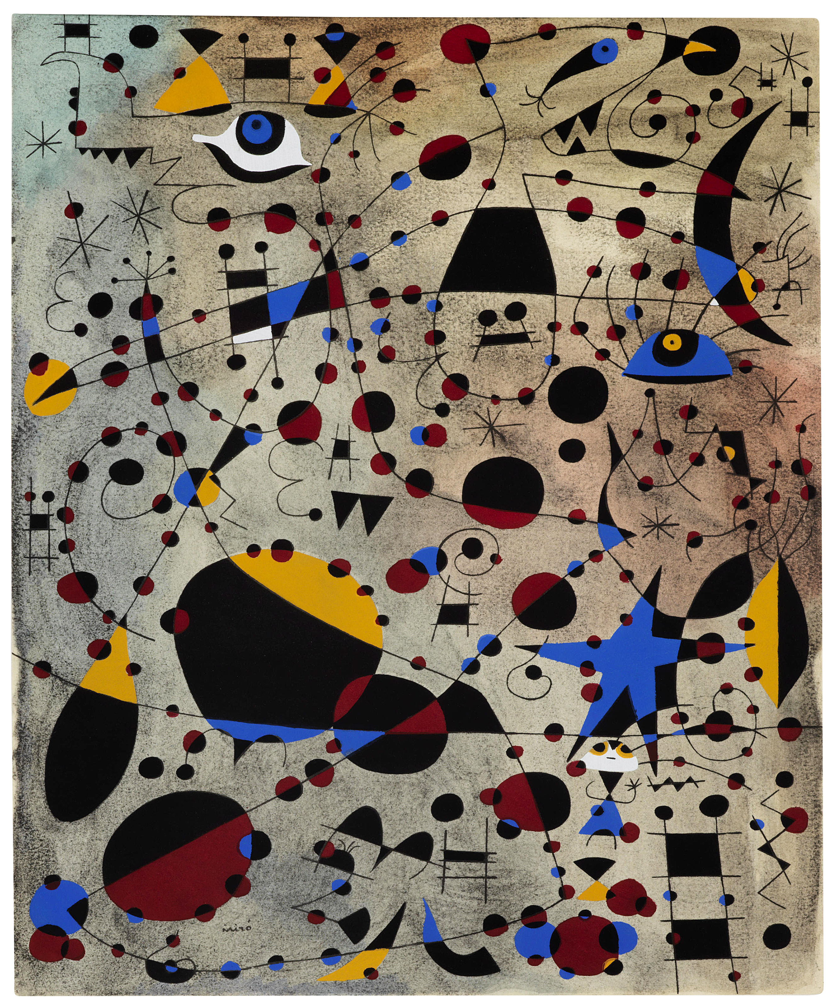 JOAN MIRÓ (1893-1983), One plate, from: Constellations